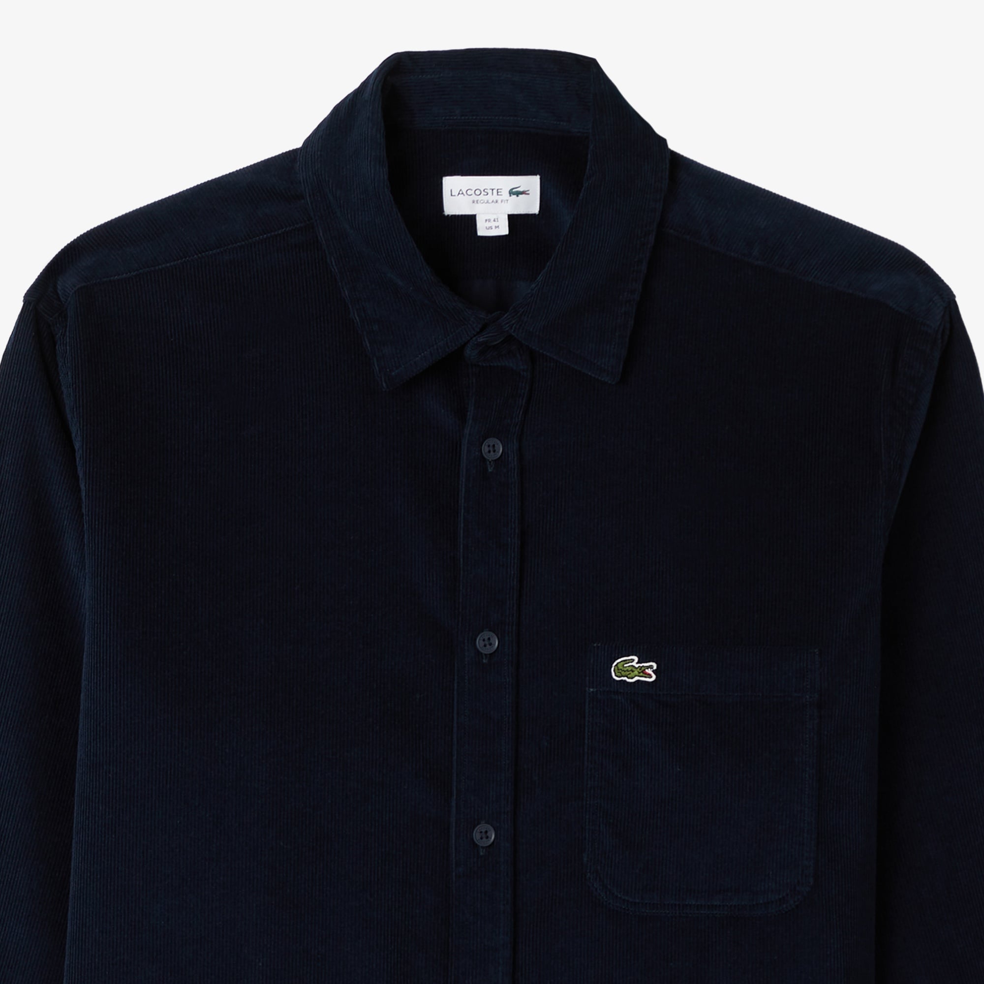 Erkek Regular Fit Kadife Lacivert Gömlek