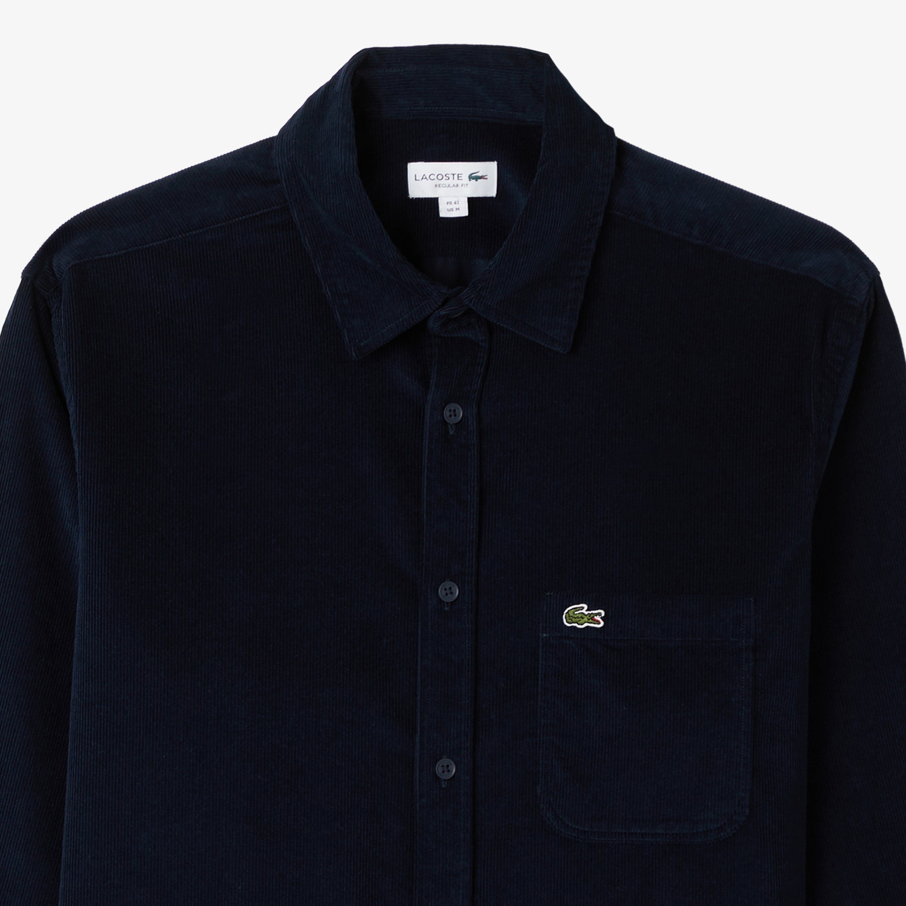 Erkek Regular Fit Kadife Lacivert Gömlek