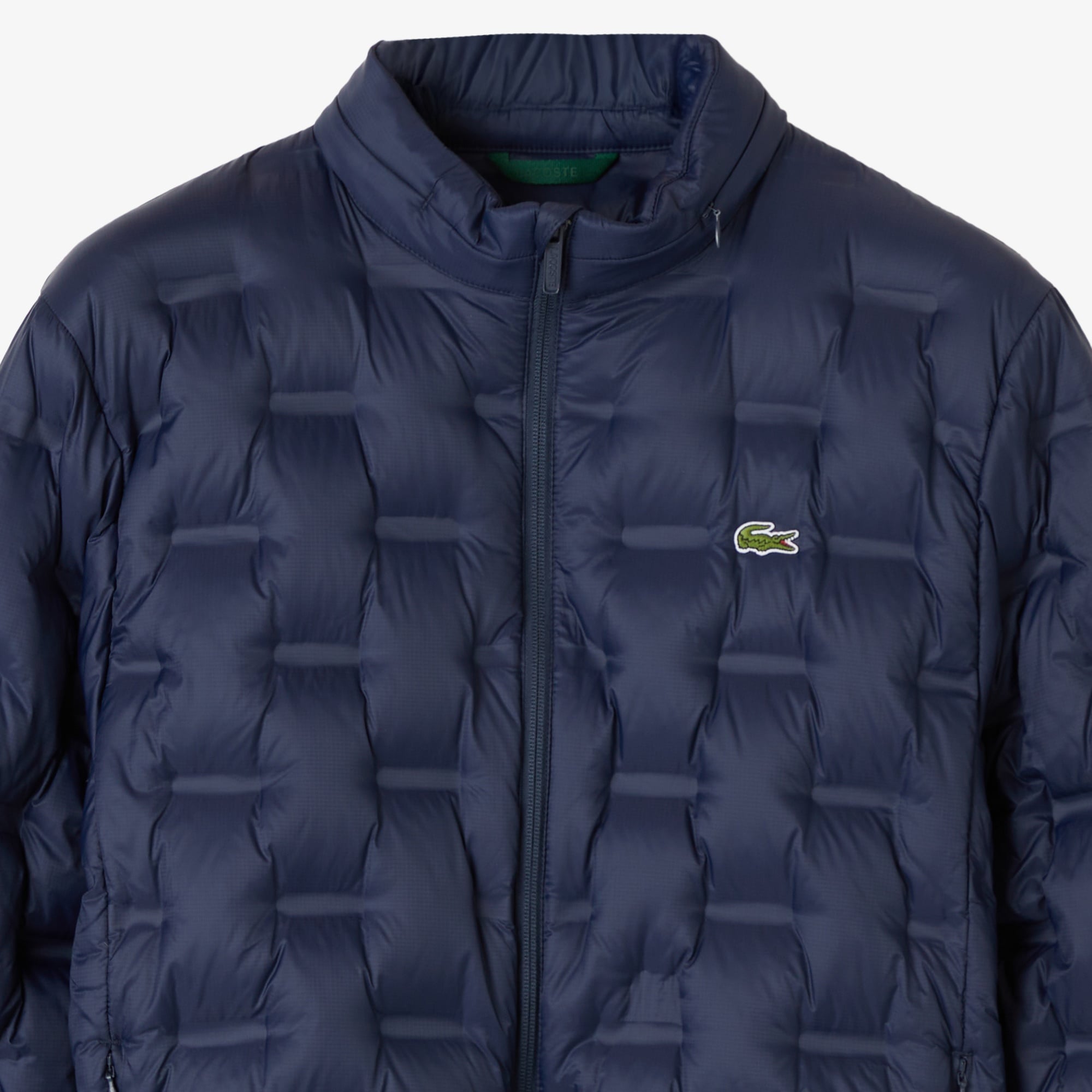 Erkek Dik Yaka Kapitone Lacivert Mont