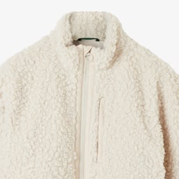 Kadın Dik Yaka Beyaz Ceket Beyaz