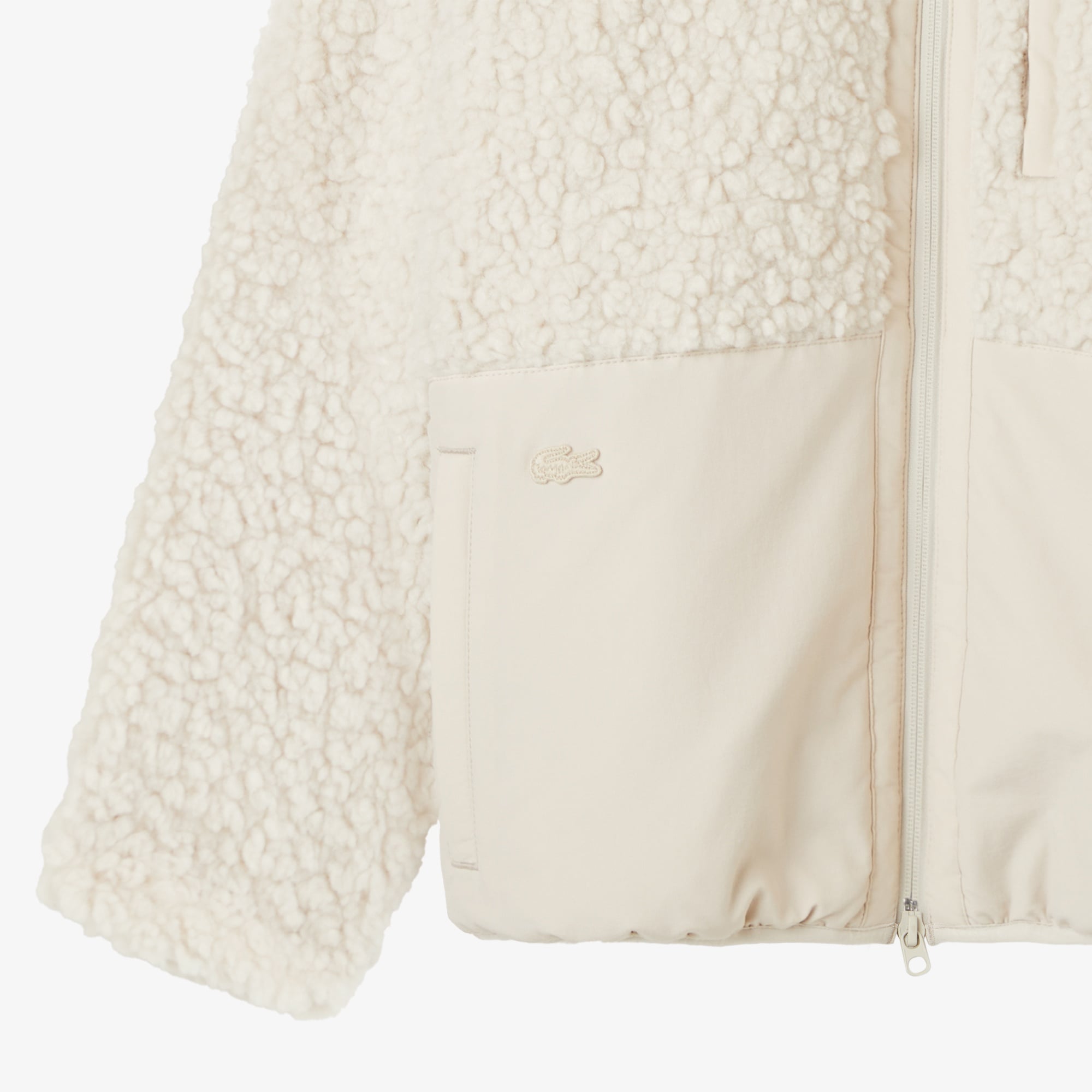 Kadın Dik Yaka Beyaz Ceket