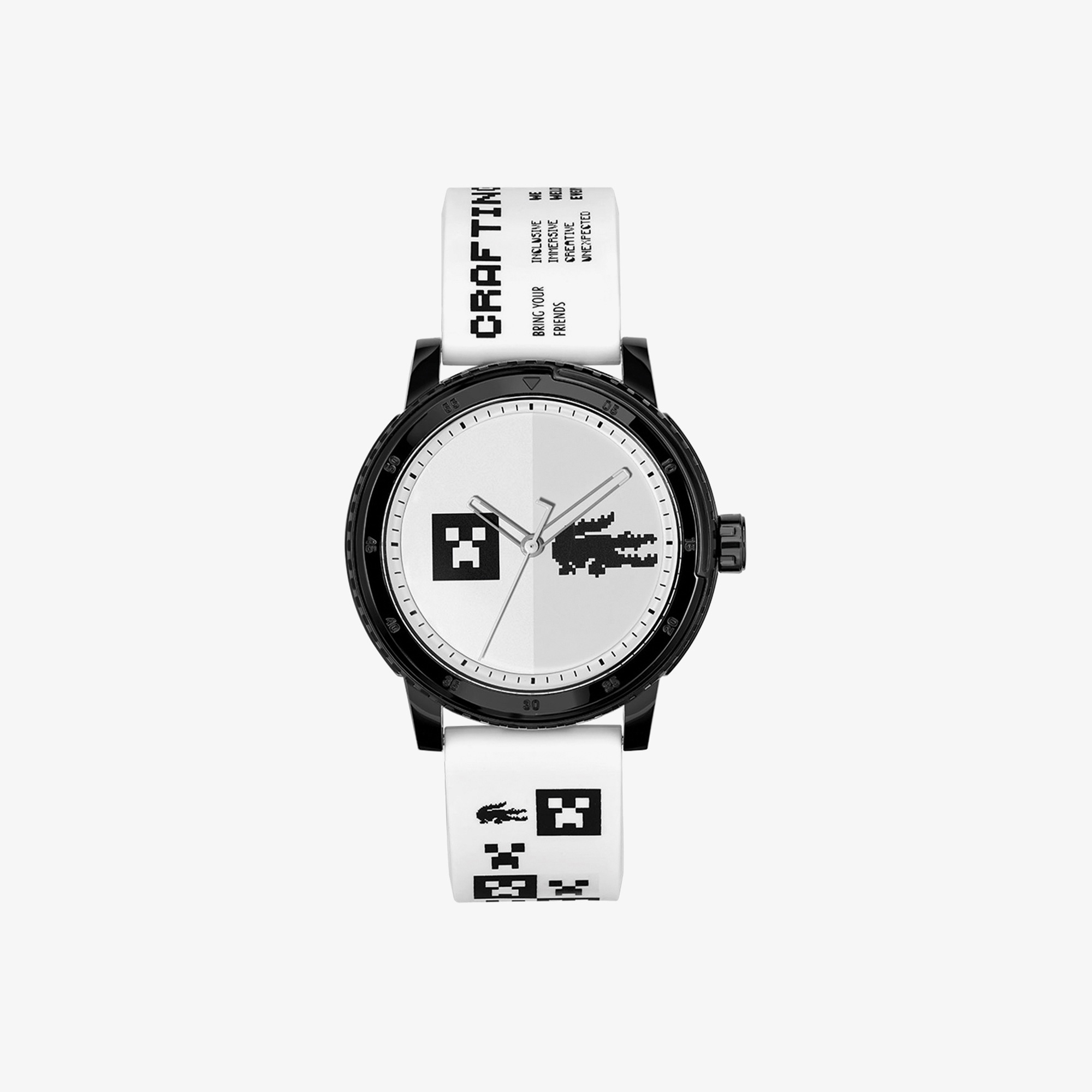 Lacoste x Minecraft Erkek Beyaz Saat