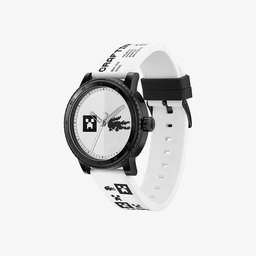 Lacoste x Minecraft Erkek Beyaz Saat Beyaz