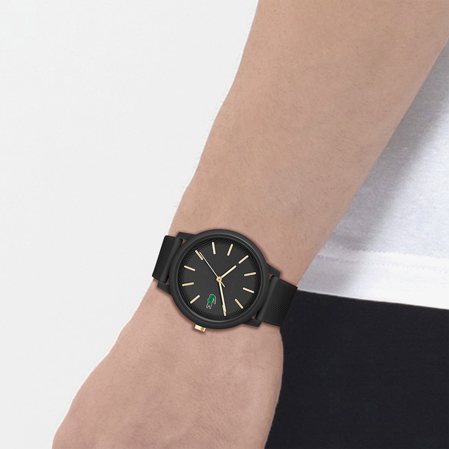 Lacoste L.12.12 Unisex Siyah Saat görsel 4