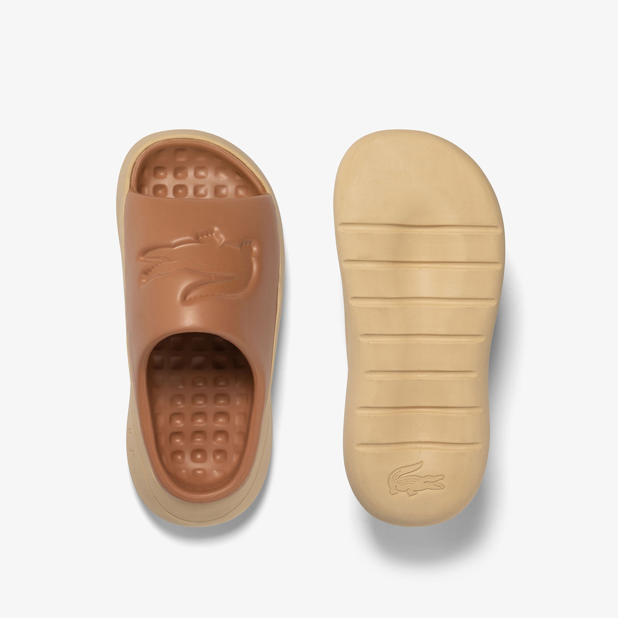 Lacoste Serve Slide 3.0 Kadın Kahverengi Terlik