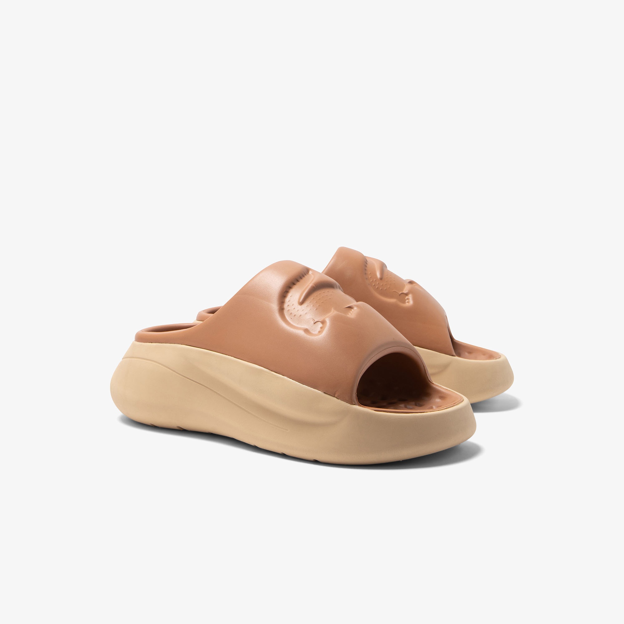 Lacoste Serve Slide 3.0 Kadın Kahverengi Terlik