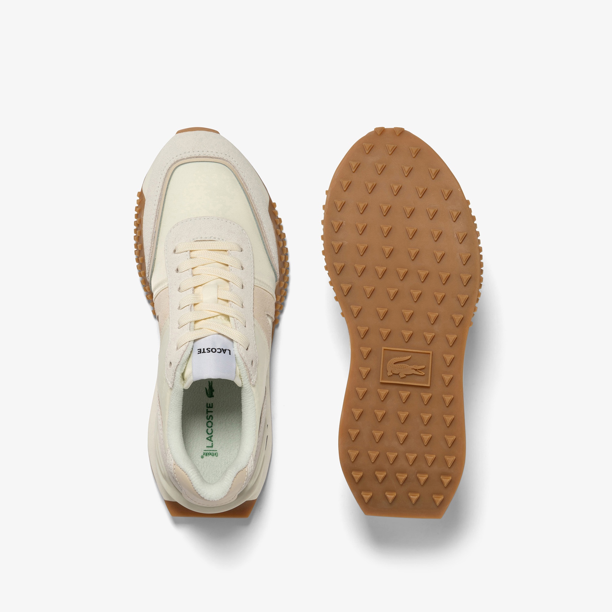 Lacoste L-Spin Deluxe Kadın Bej Sneaker