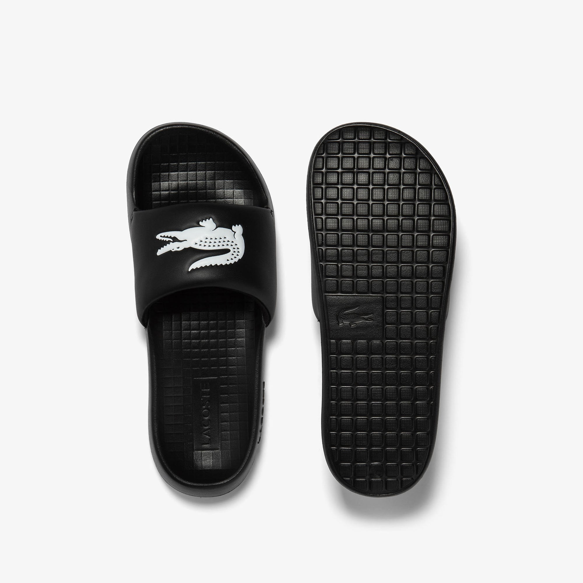 Lacoste Croco 1.0 Kadın Siyah Terlik