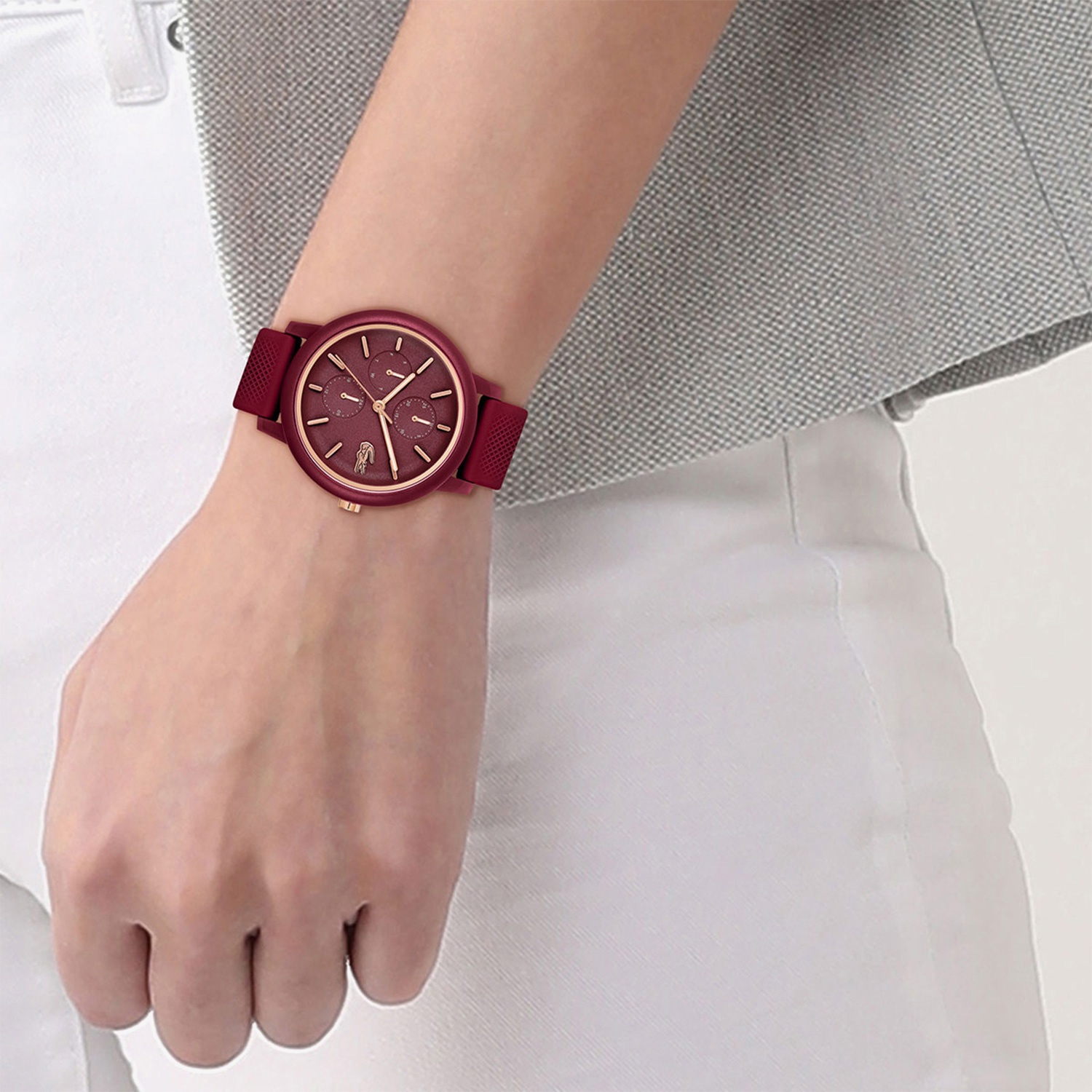 Lacoste L.12.12 Kadın Bordo Saat