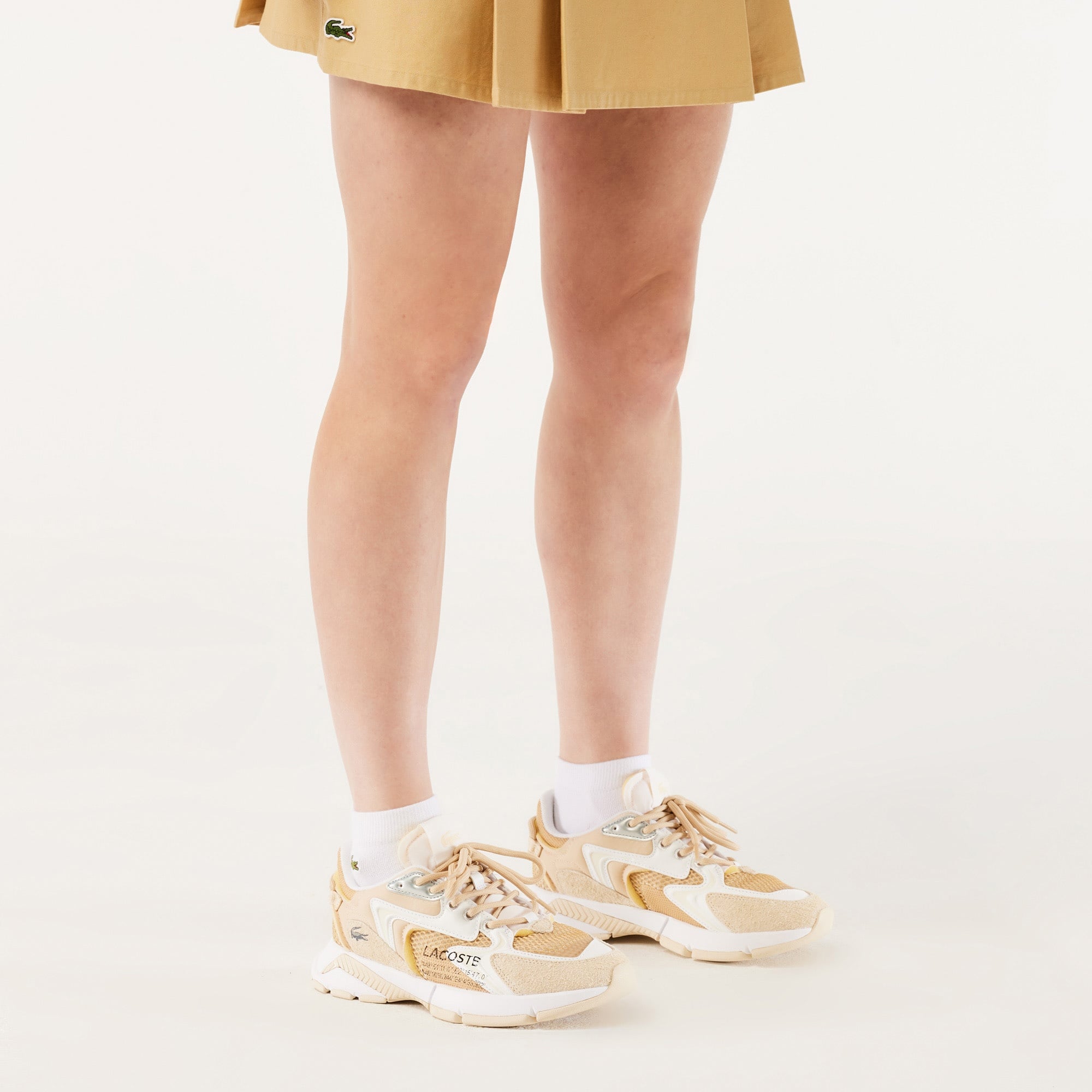 Lacoste L003 Neo Kadın Bej Sneaker