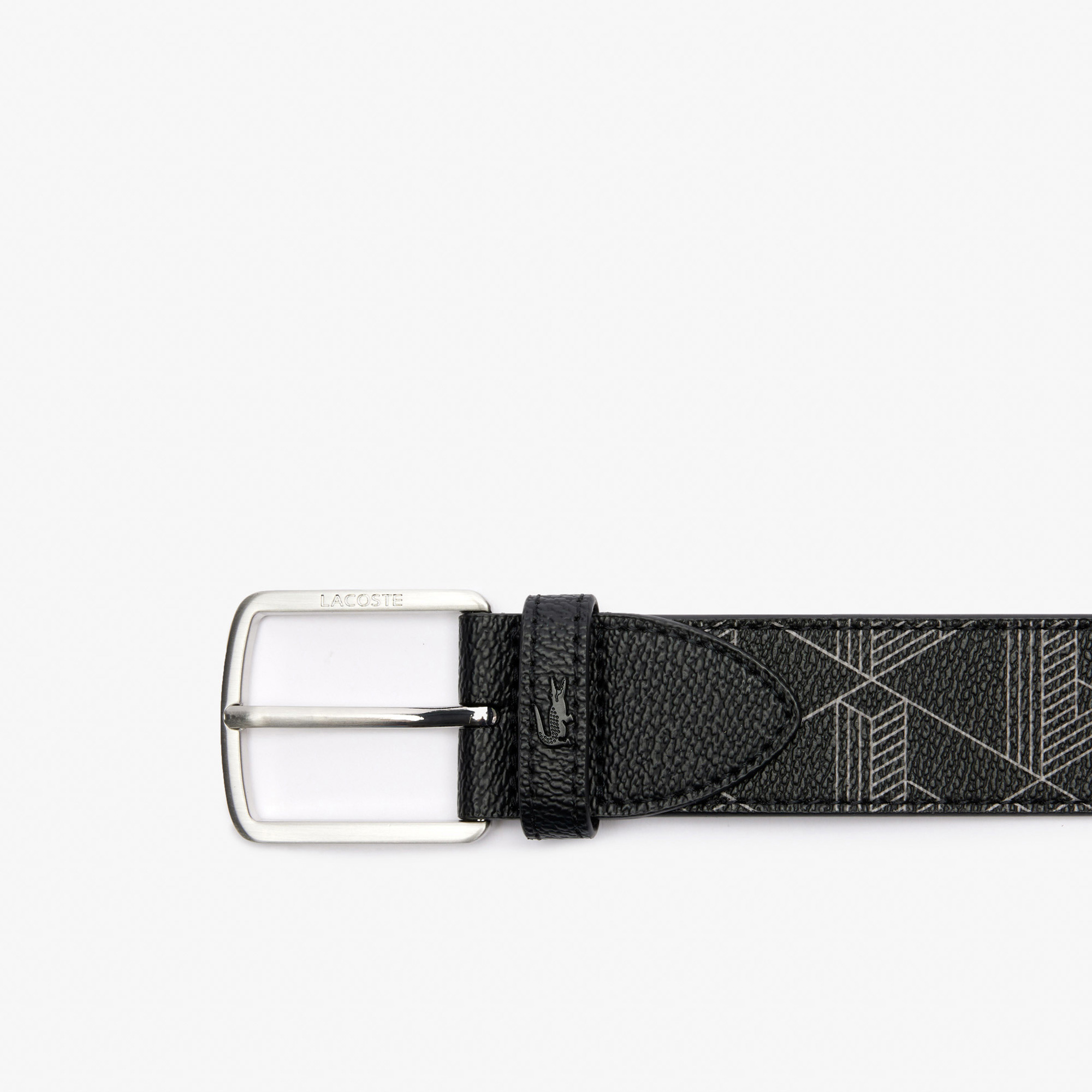 Lacoste The Blend Erkek Monogram Siyah Kemer görsel 3