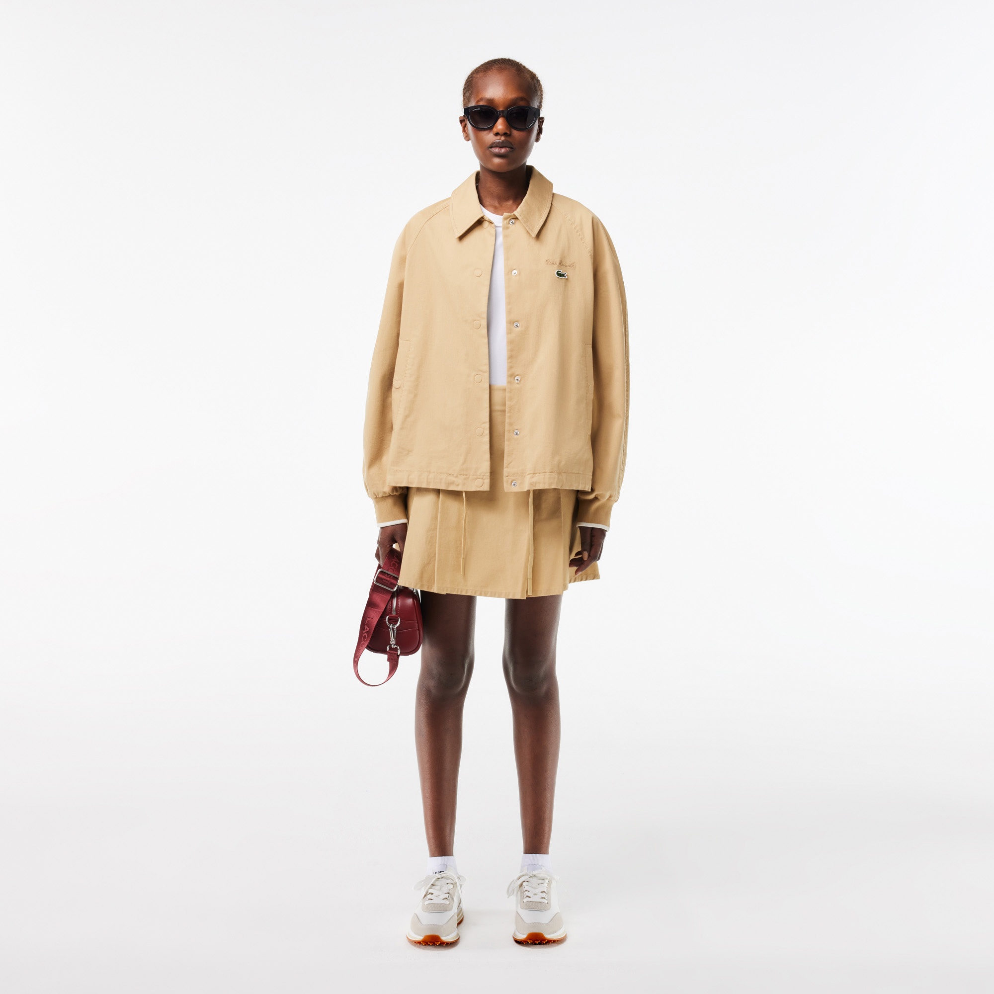 Lacoste L-Spin Kadın Bej Sneaker