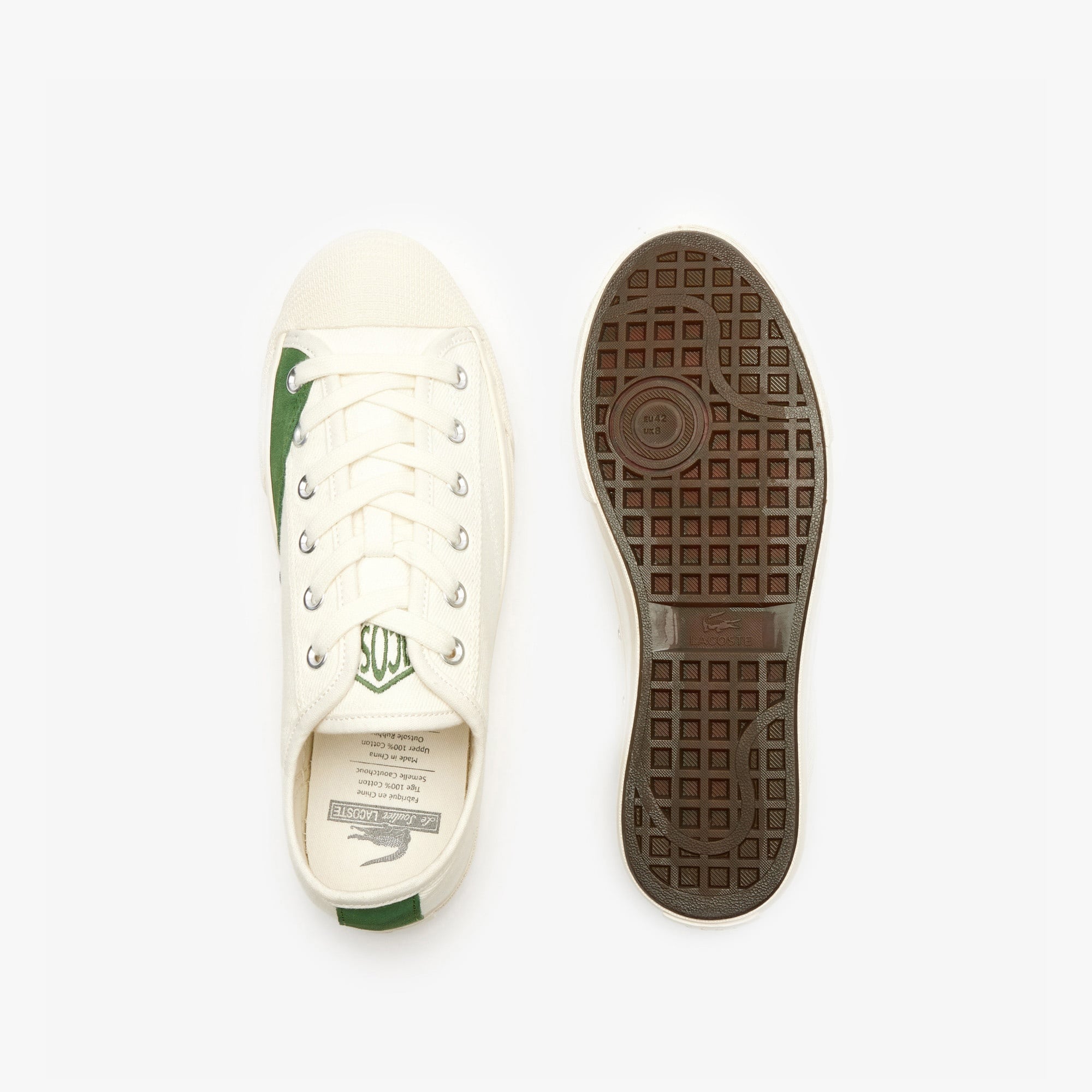 Lacoste Backcourt Erkek Krem Sneaker