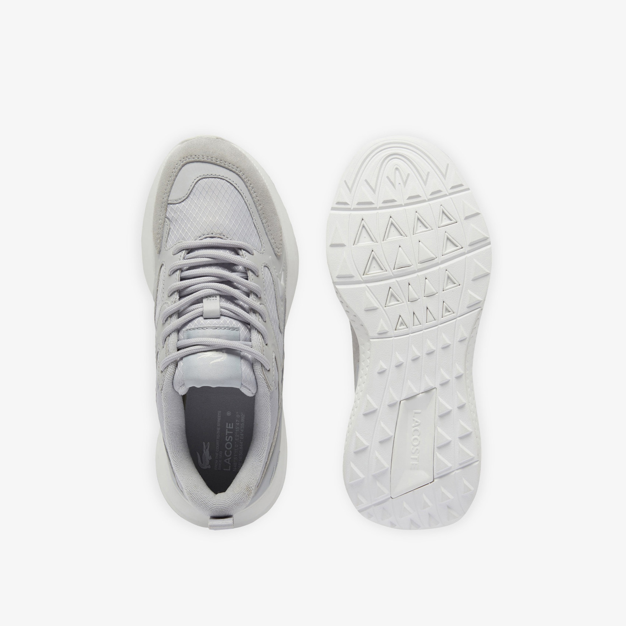 Lacoste L003 Evo Kadın Açık Gri Sneaker