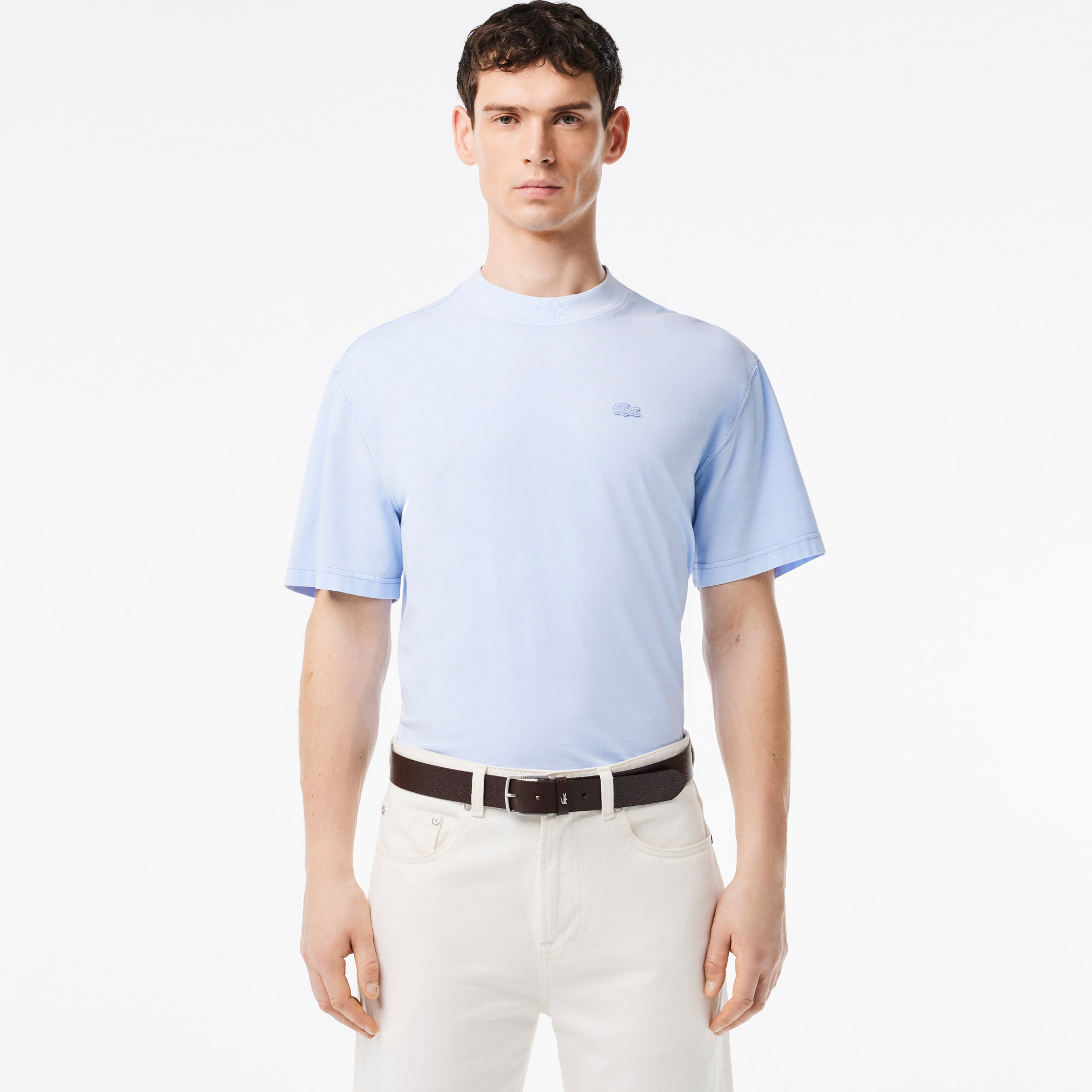 Lacoste Erkek Deri Kahverengi Kemer görsel 5
