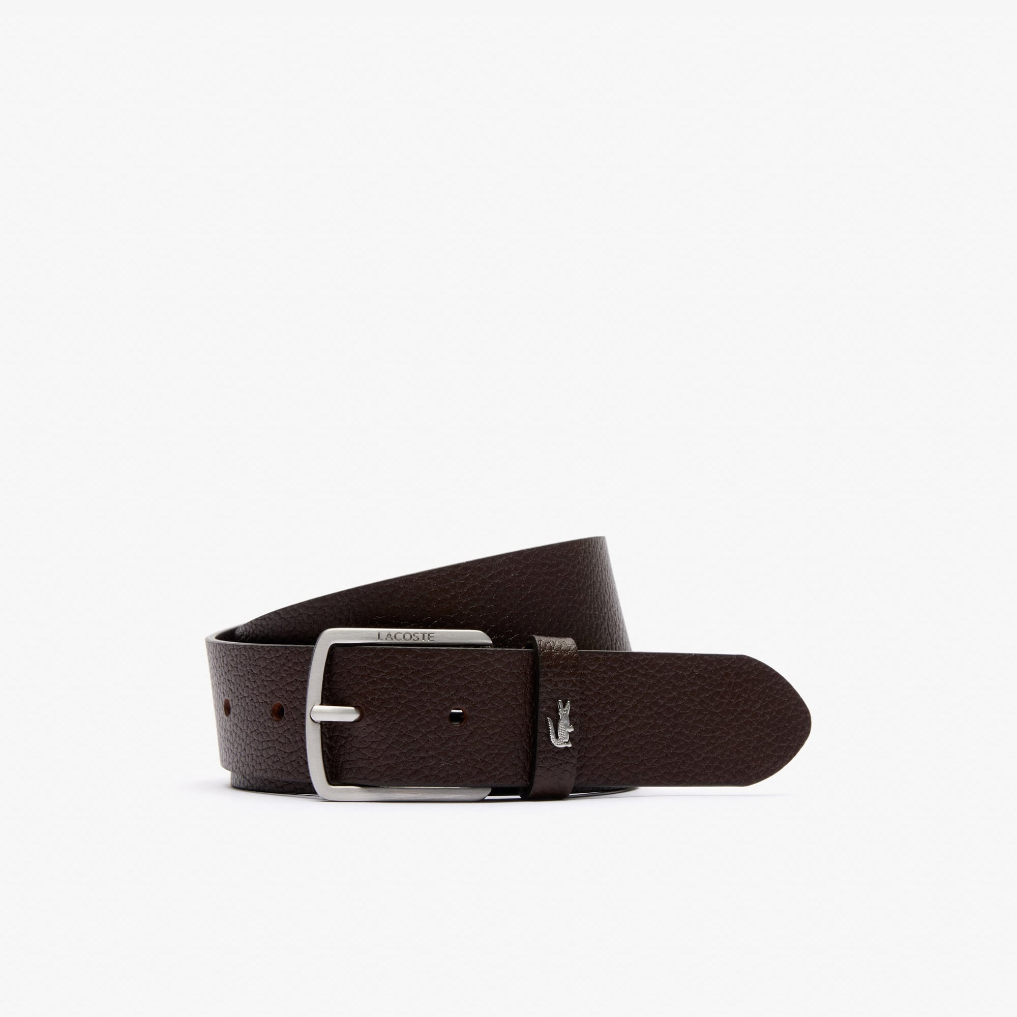 Lacoste Erkek Deri Kahverengi Kemer