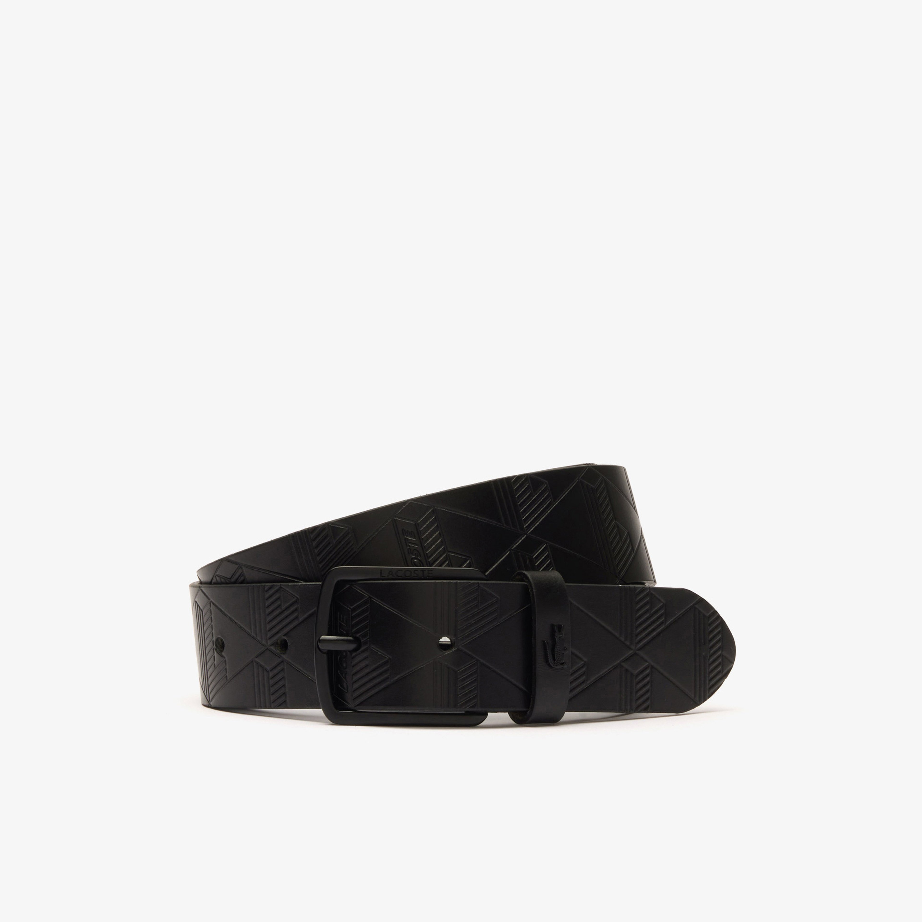 Erkek Monogram Siyah Kemer