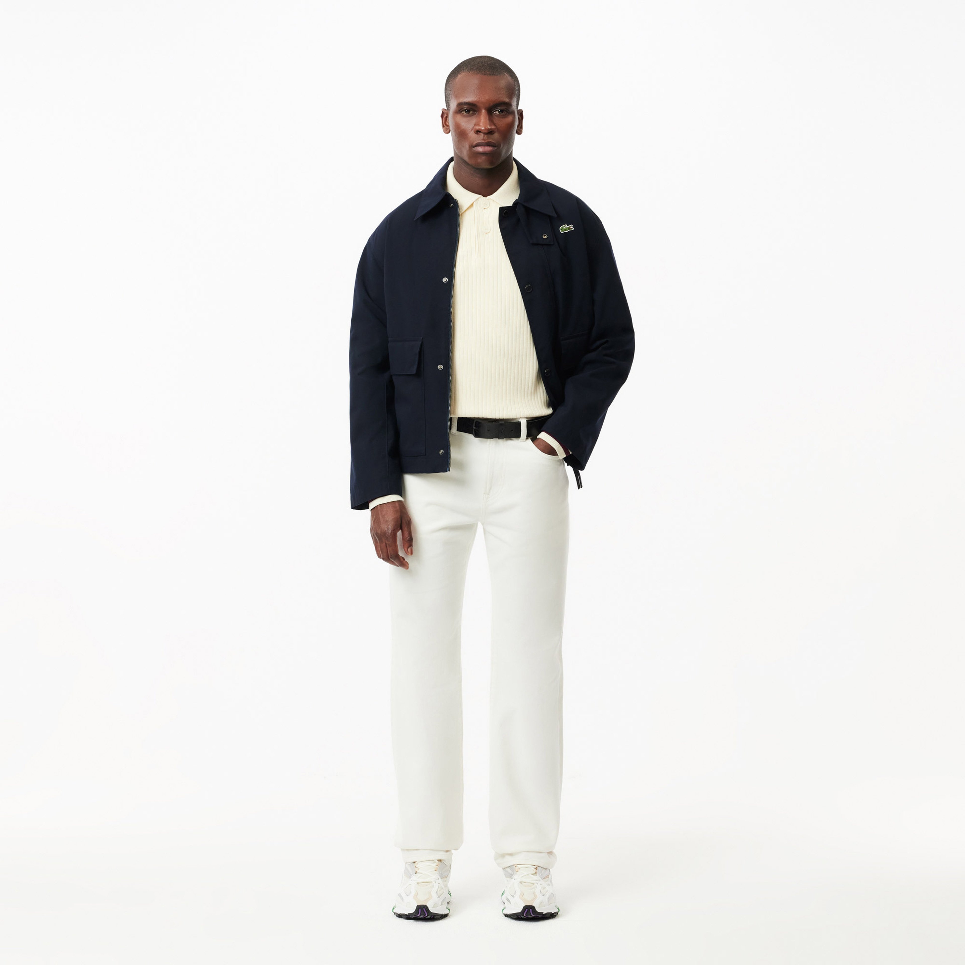 Erkek Monogram Siyah Kemer