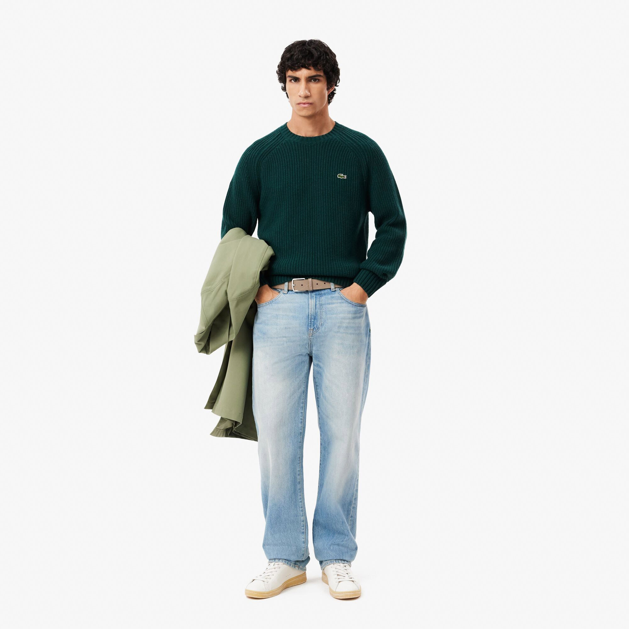 Lacoste Erkek Monogram Kahverengi Kemer görsel 2