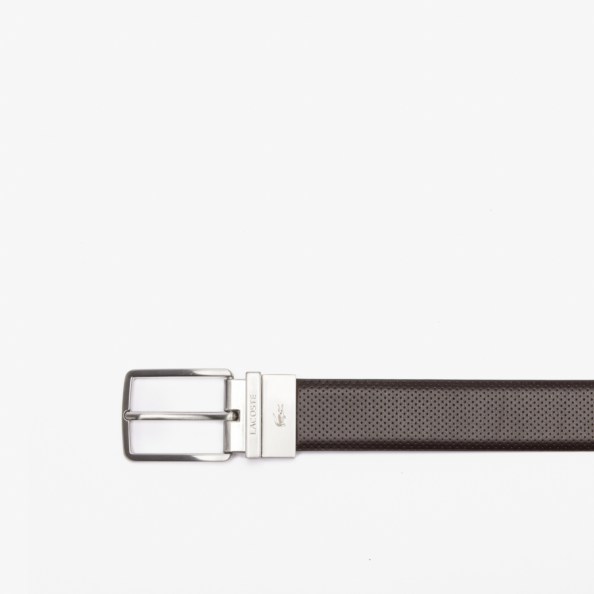 Lacoste Elegance Erkek Çift Taraflı Deri Kahverengi Kemer görsel 5