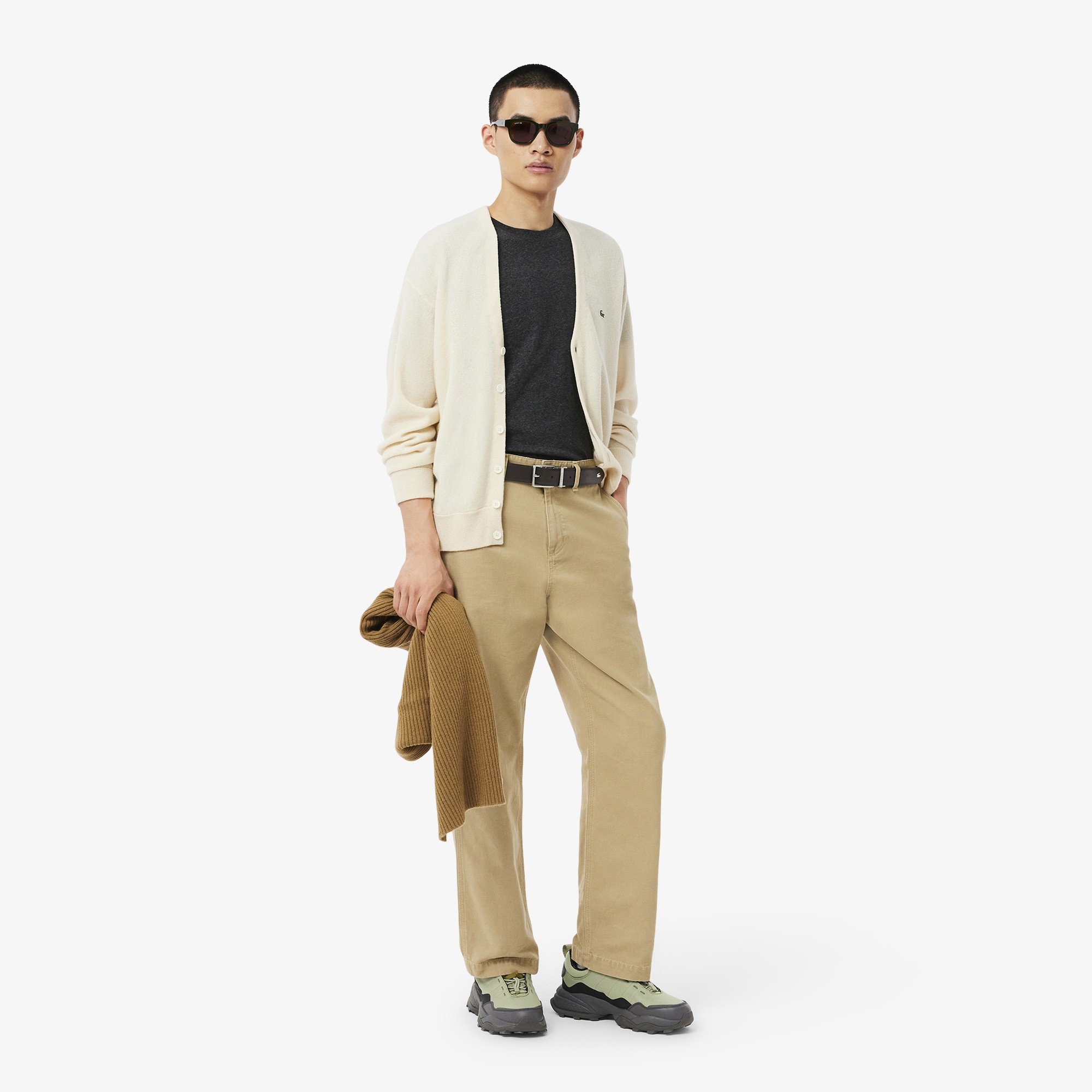 Lacoste Elegance Erkek Çift Taraflı Deri Kahverengi Kemer