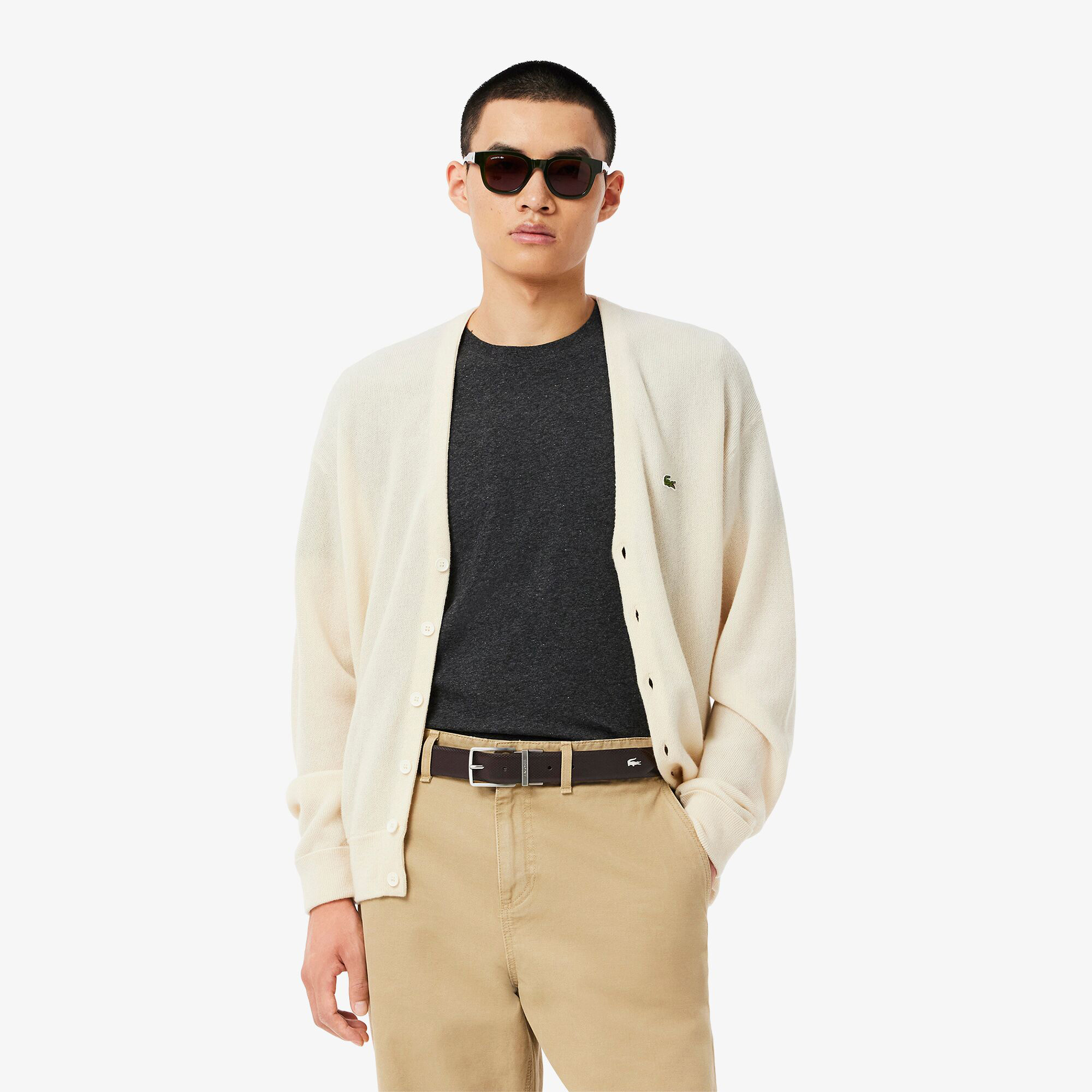 Lacoste Elegance Erkek Çift Taraflı Deri Kahverengi Kemer görsel 8