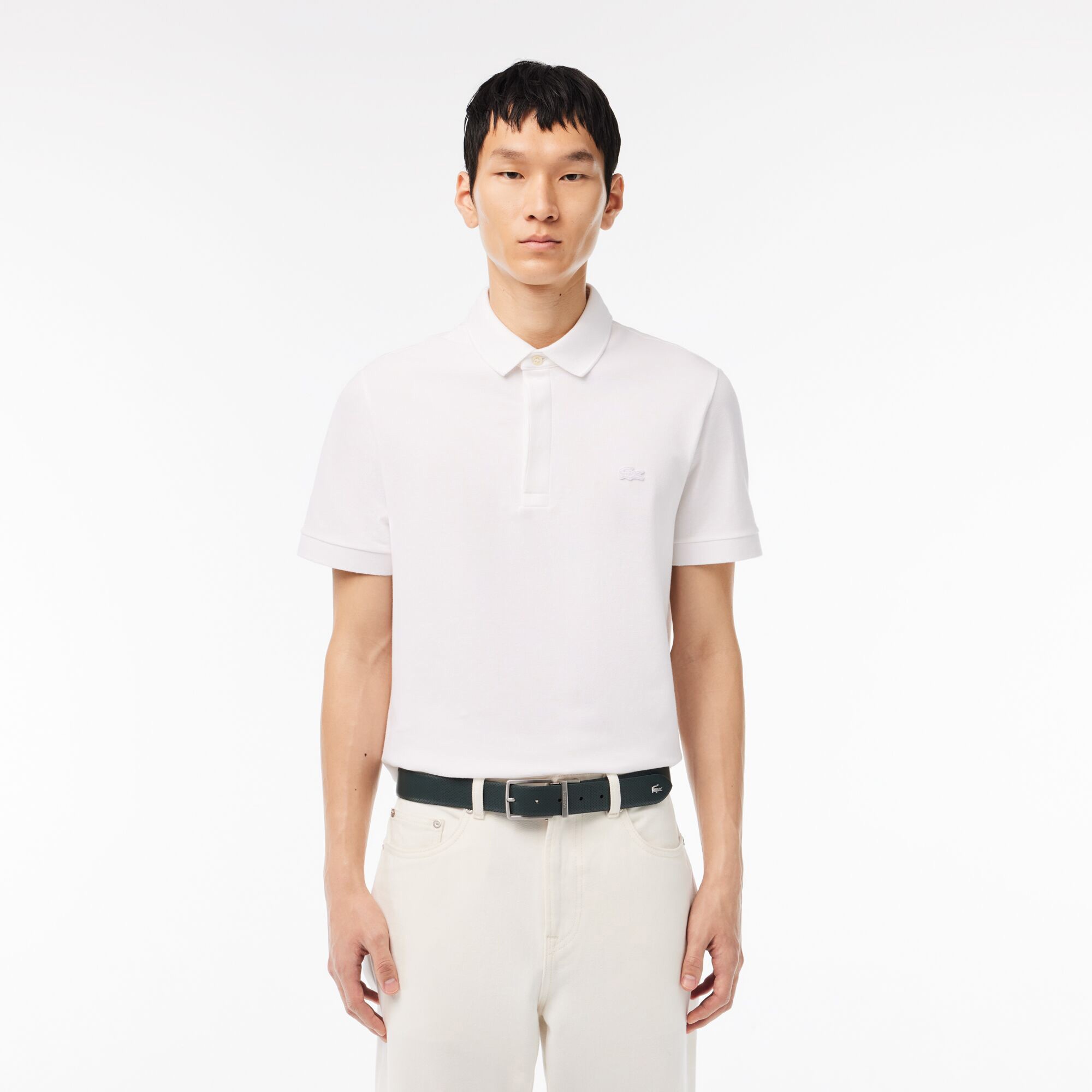 Lacoste Elegance Erkek Çift Taraflı Deri Koyu Yeşil Kemer