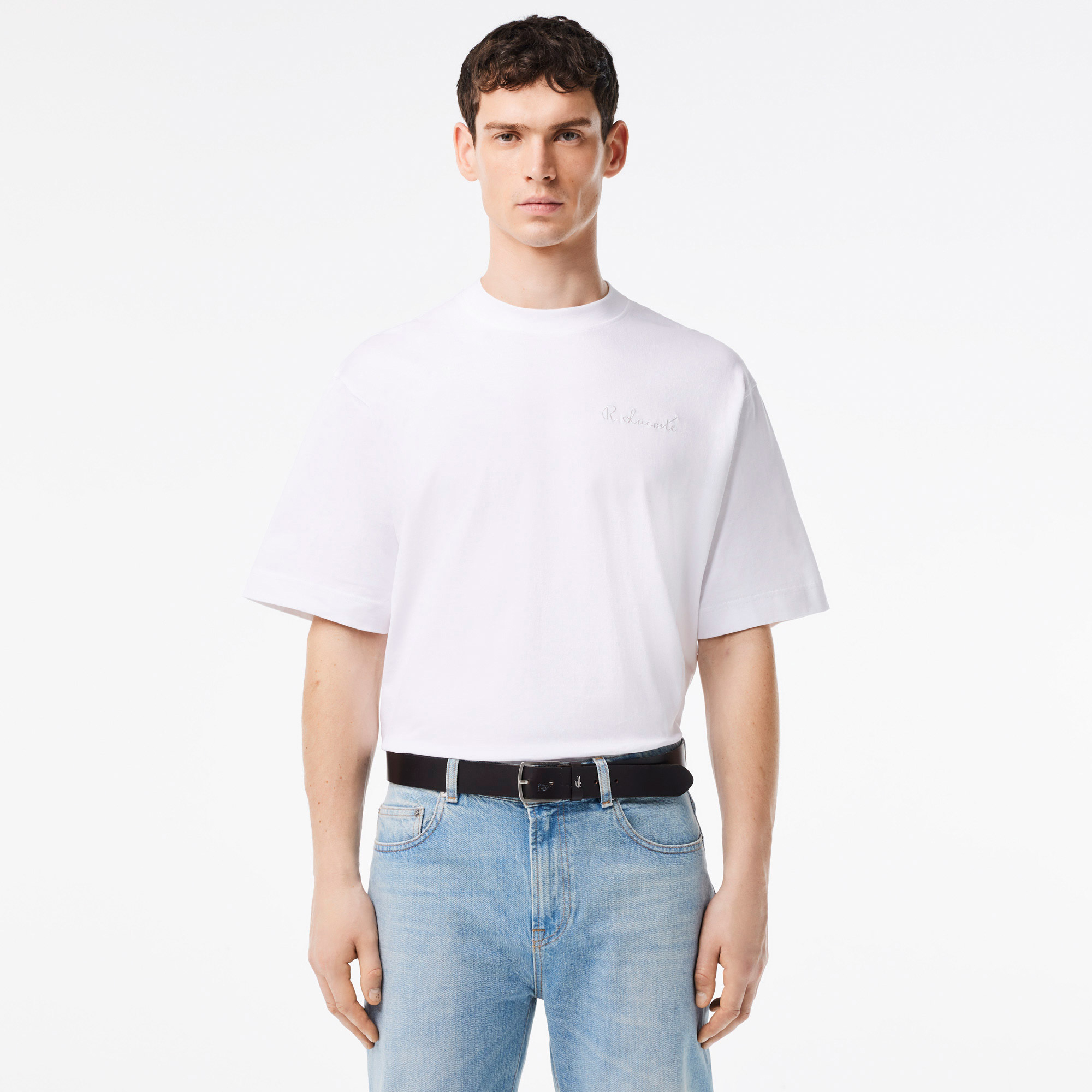 Lacoste Erkek Deri Kahverengi Kemer görsel 2