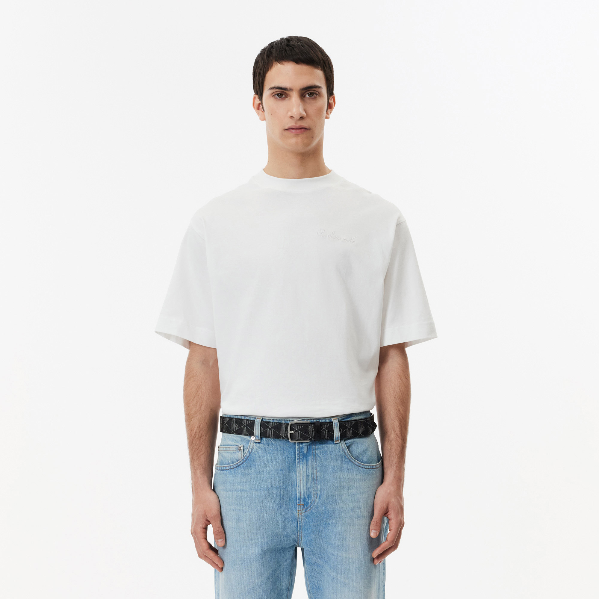 Lacoste The Blend Erkek Monogram Siyah Kemer görsel 5