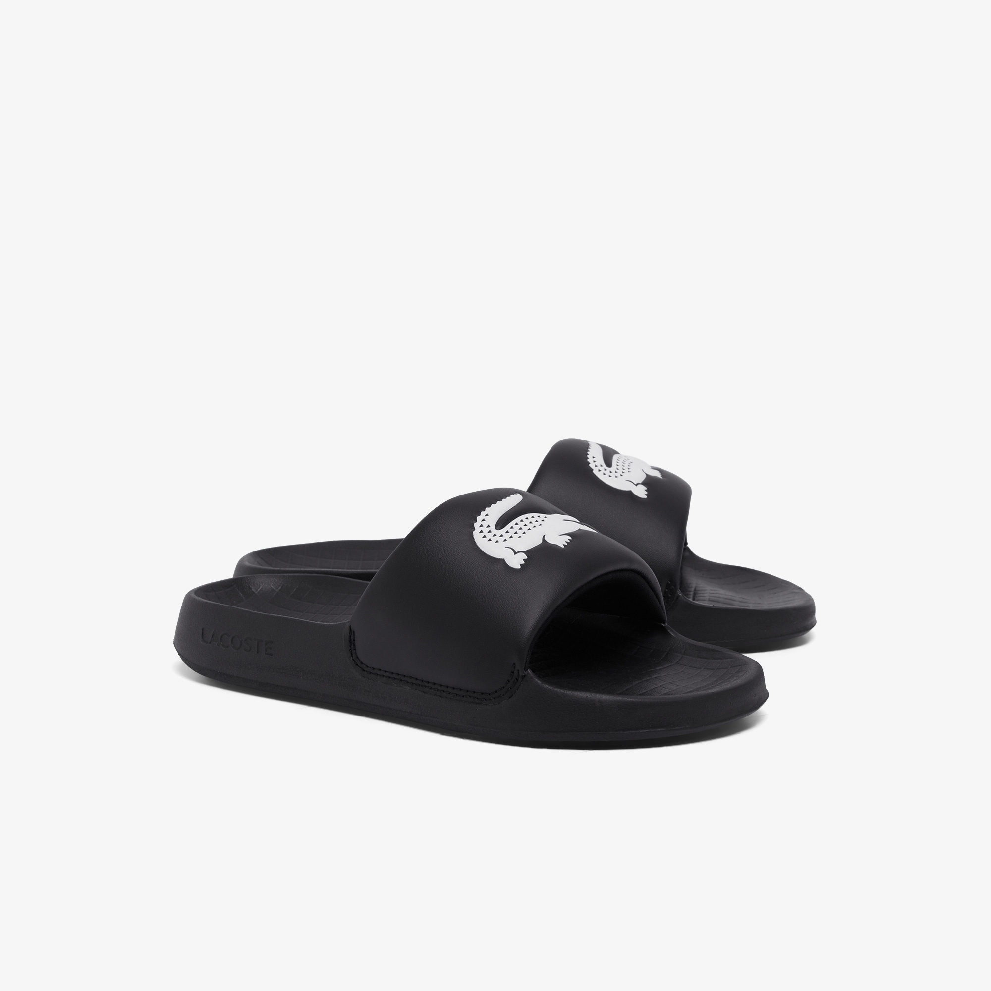 Lacoste Serve Slide Kadın Siyah Terlik