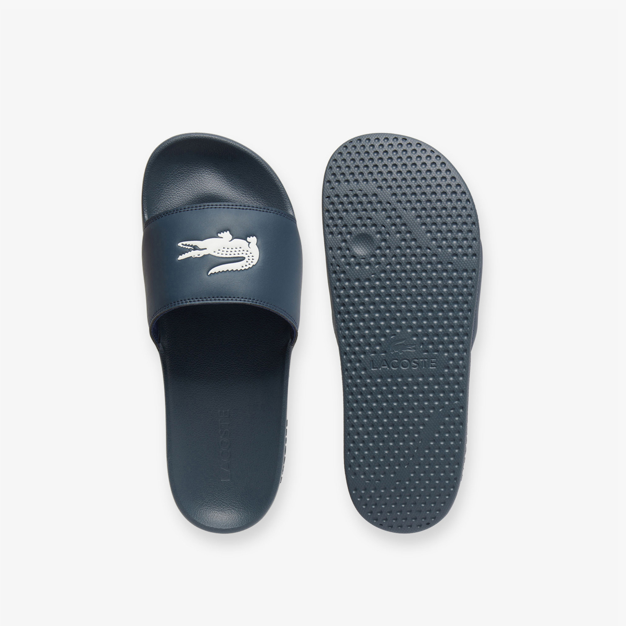 Lacoste Lacivert Lacoste Serve Slide Erkek Terlik