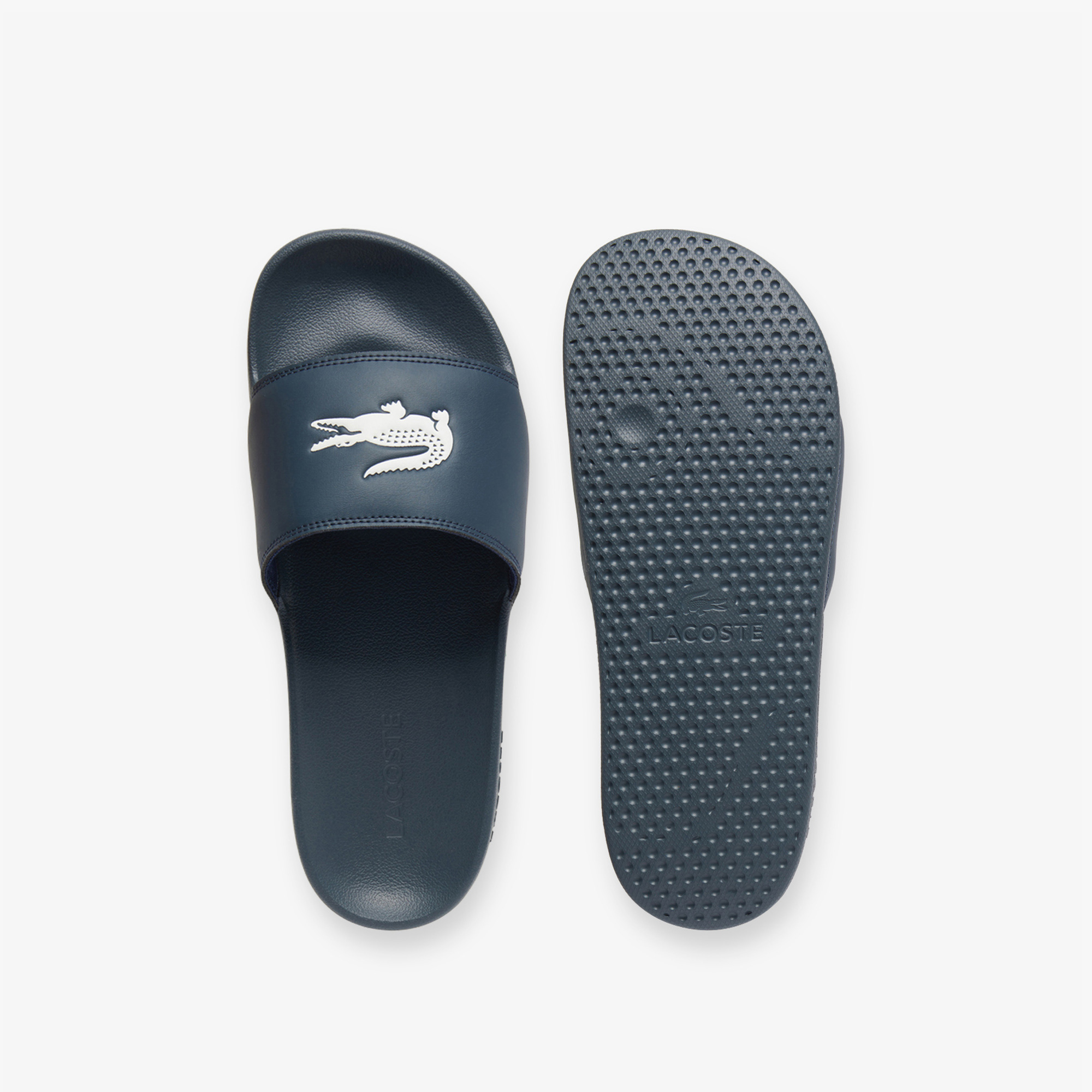 Lacoste Lacivert Lacoste Serve Slide Erkek Terlik