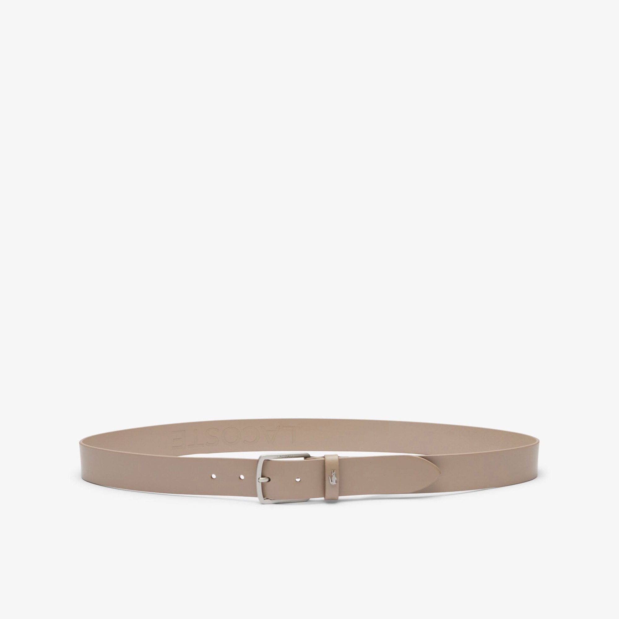 Lacoste Elegance Erkek Deri Bej Kemer