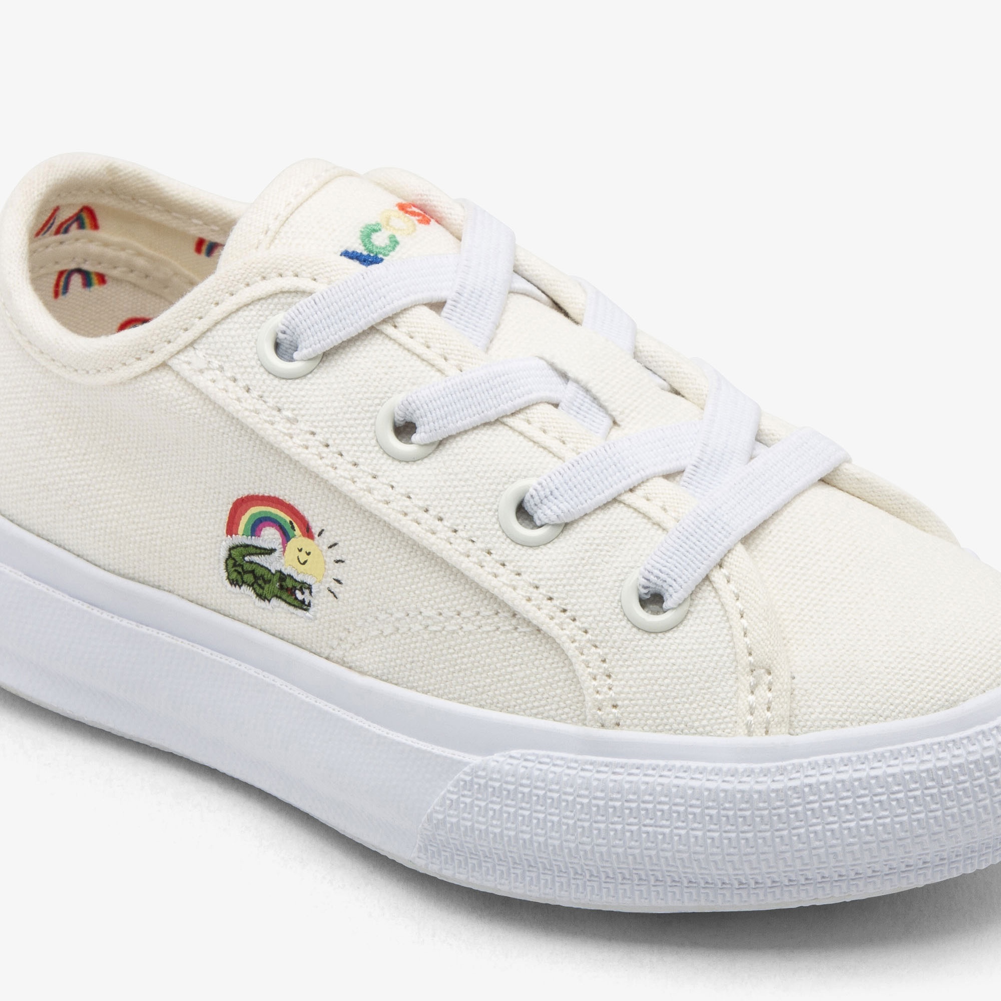 Lacoste Backcourt Çocuk Krem Sneaker