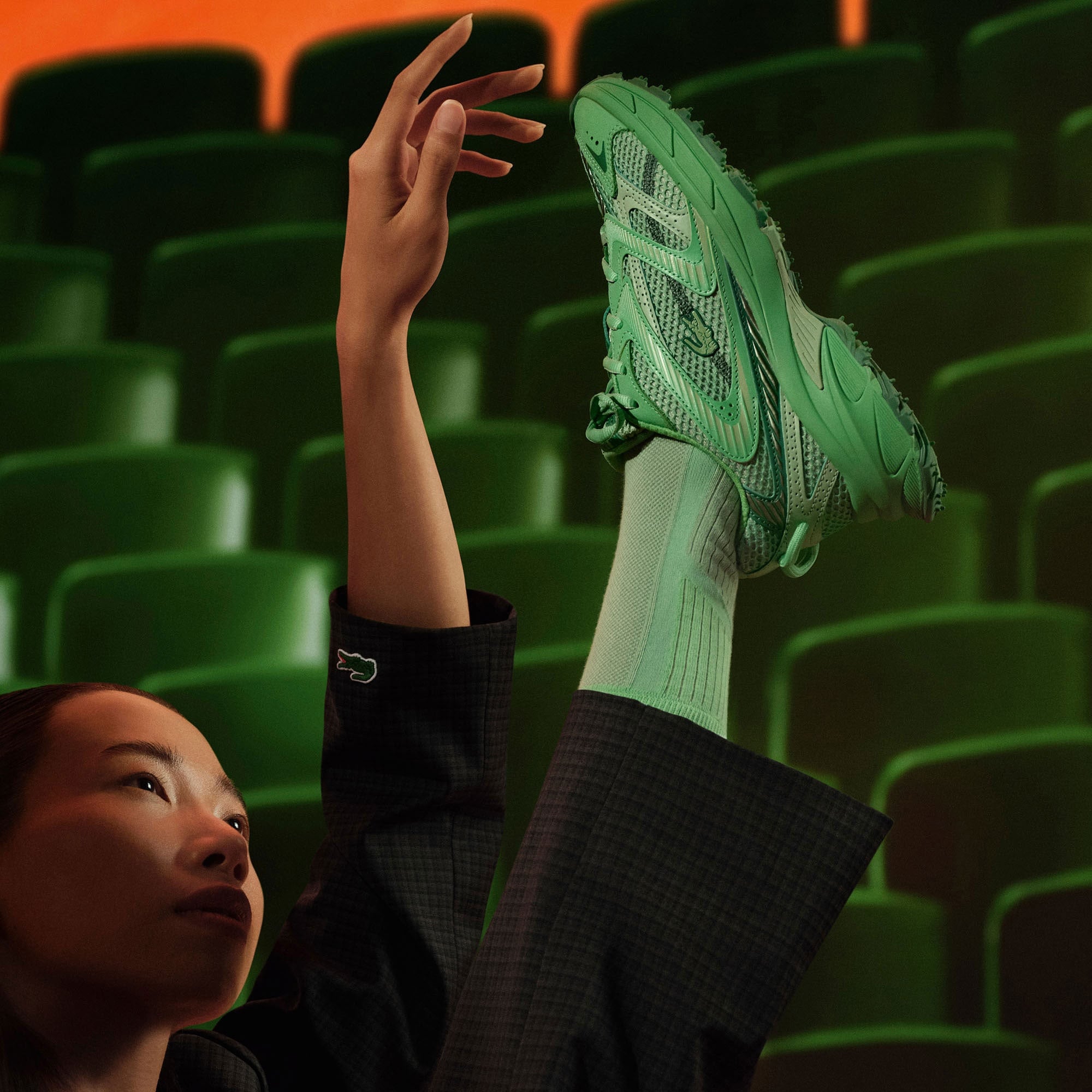 Lacoste L003 Neo Shot Kadın Yeşil Sneaker