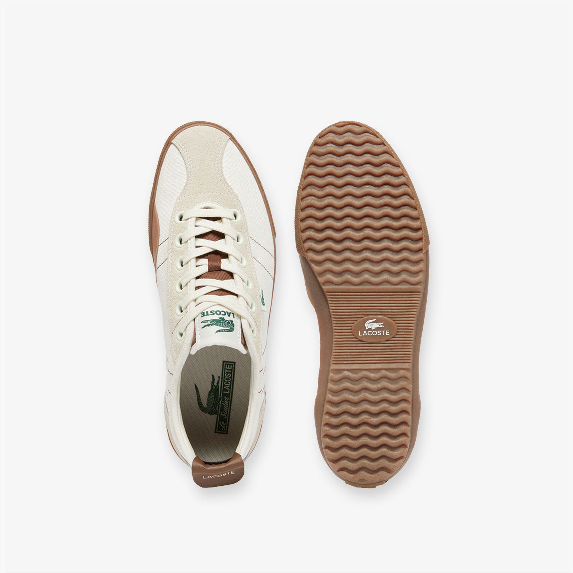 Lacoste Backslam Erkek Krem Sneaker