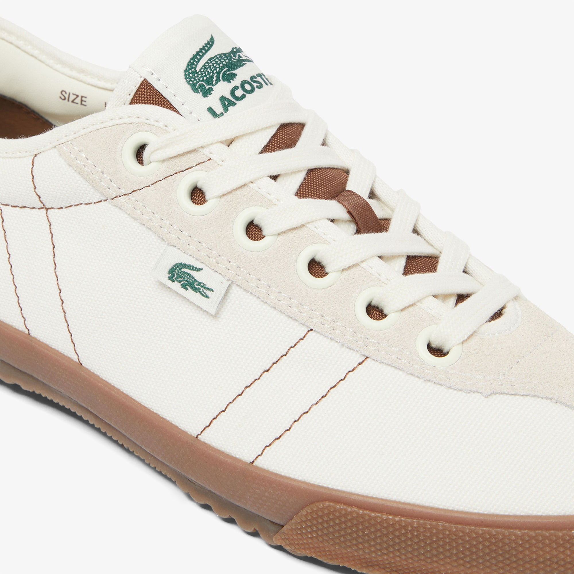 Lacoste Backslam Erkek Krem Sneaker