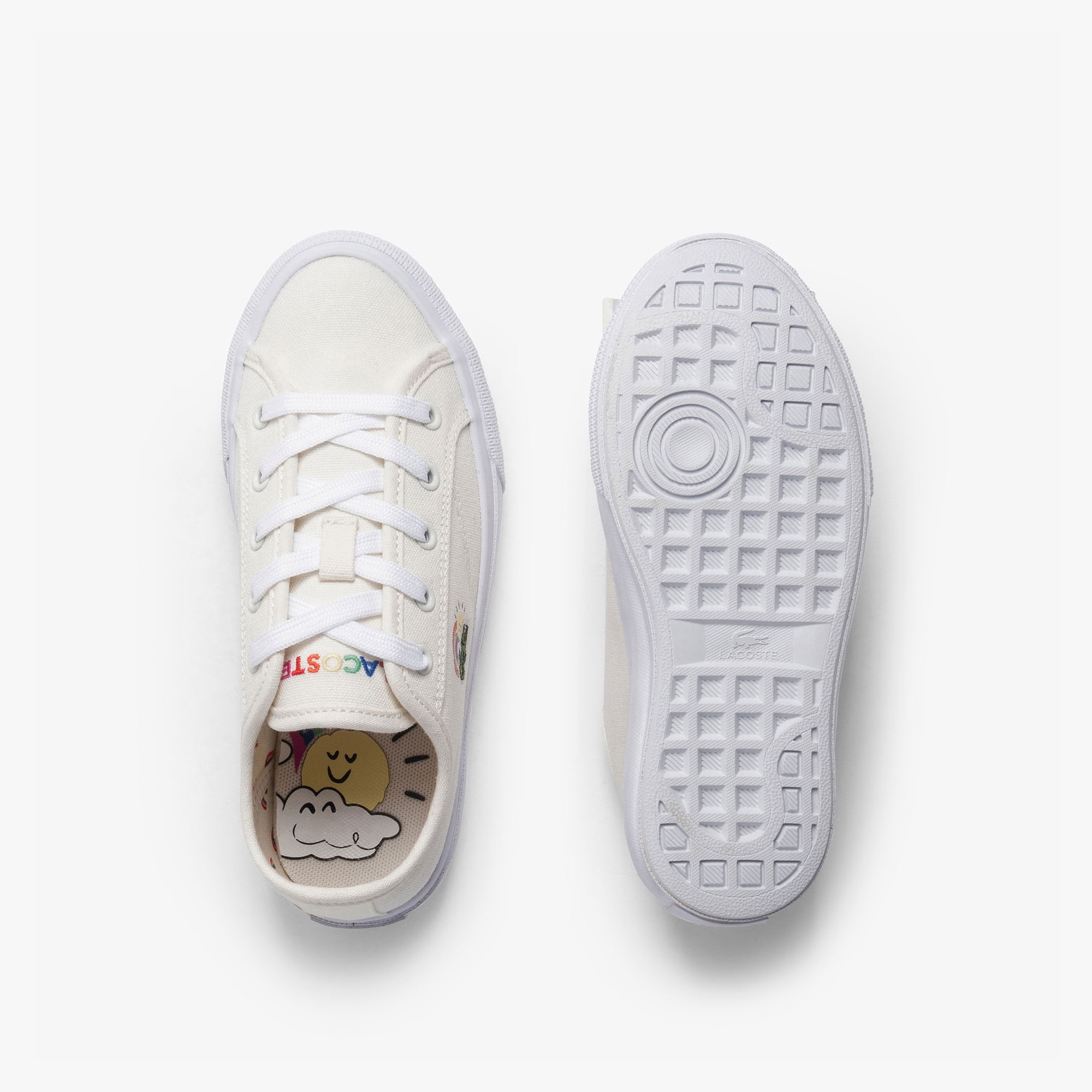 Lacoste Backcourt Çocuk Krem Sneaker