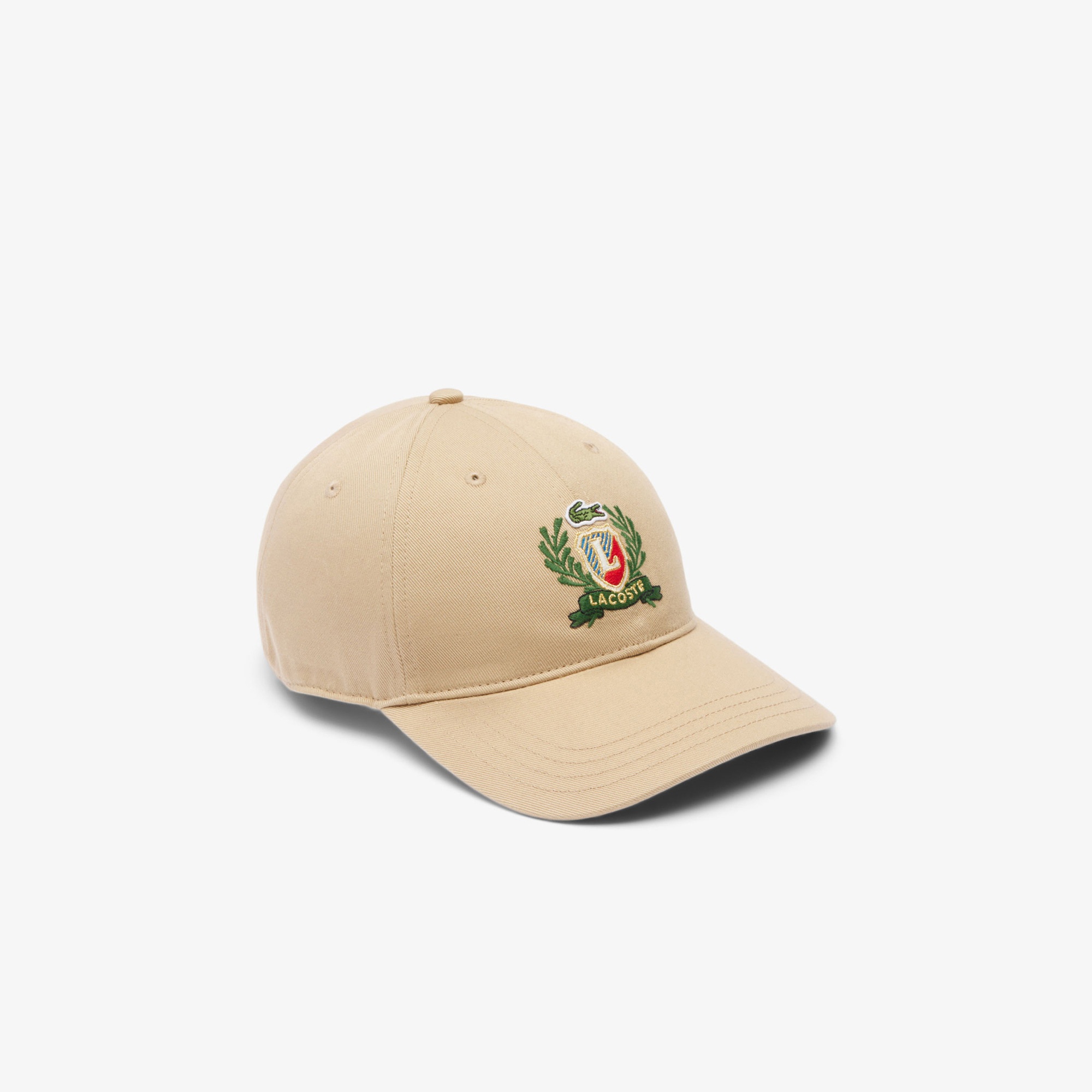 Lacoste Unisex Baskılı Bej Şapka