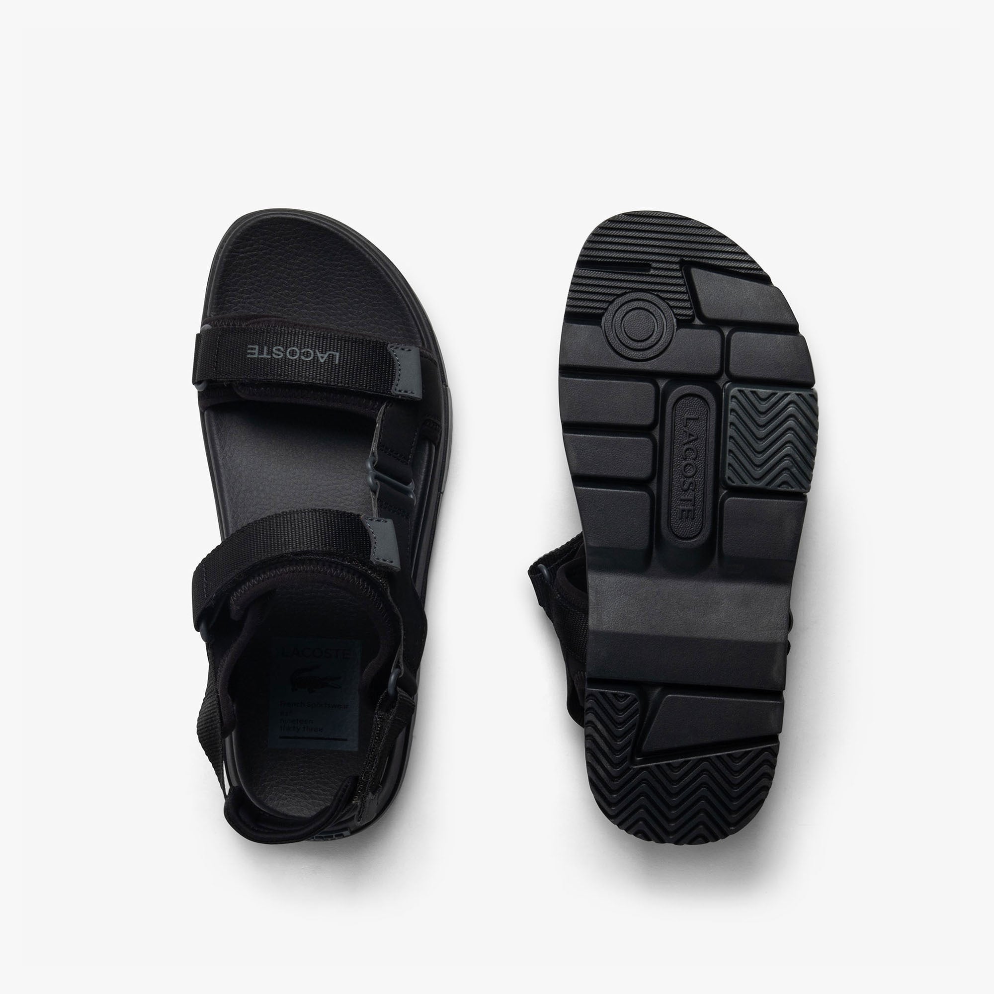 Lacoste Suruga Premium Erkek Siyah Sandalet