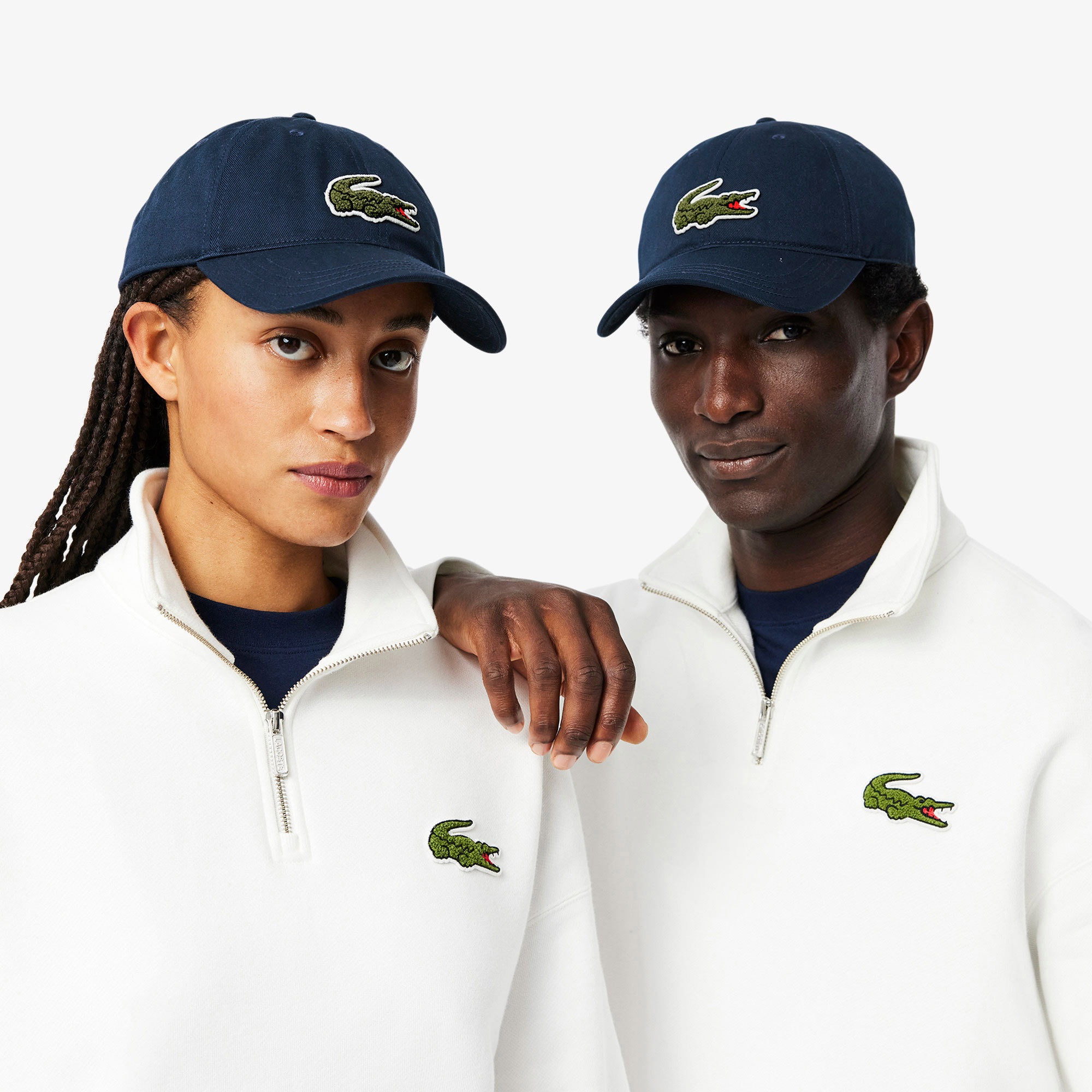 Lacoste Unisex Baskılı Lacivert Şapka