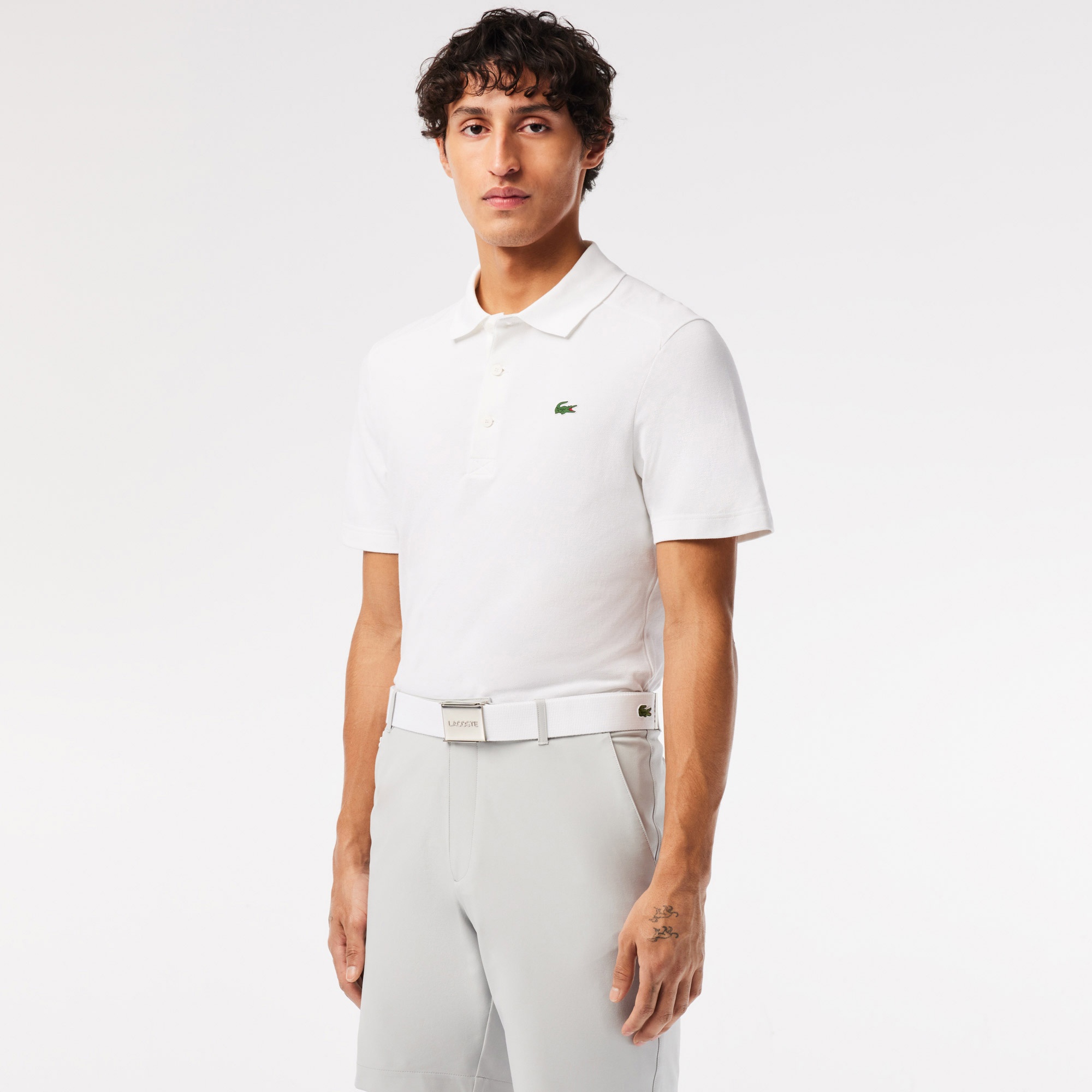 Lacoste L.12.12 Erkek Beyaz Kemer