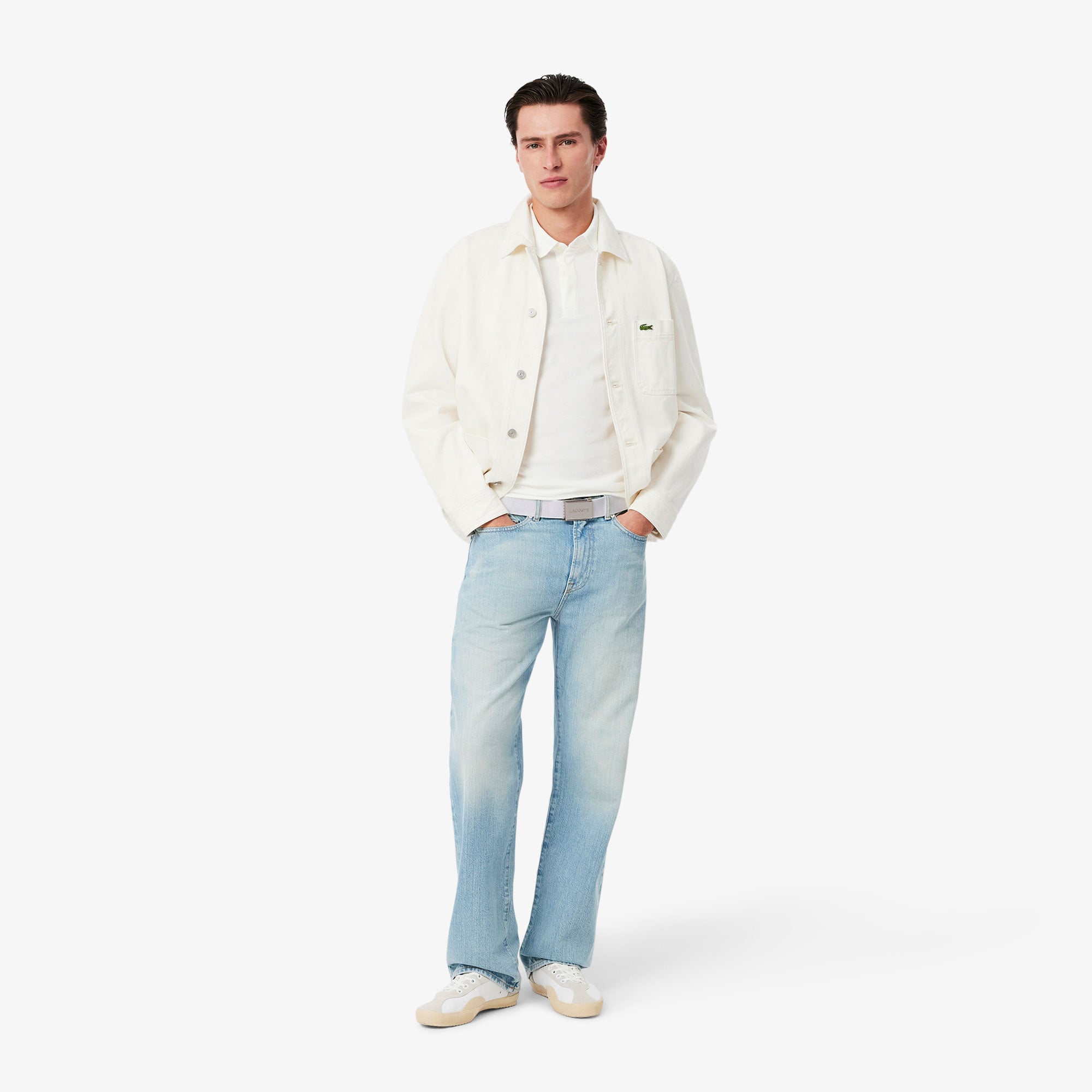 Lacoste L.12.12 Erkek Beyaz Kemer görsel 4