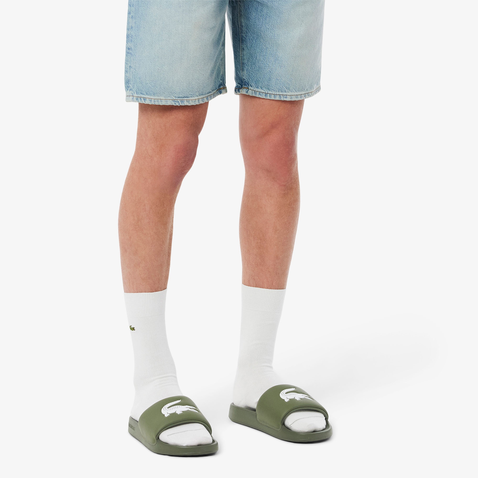 Lacoste Serve Slide 1.0 Erkek Haki Terlik