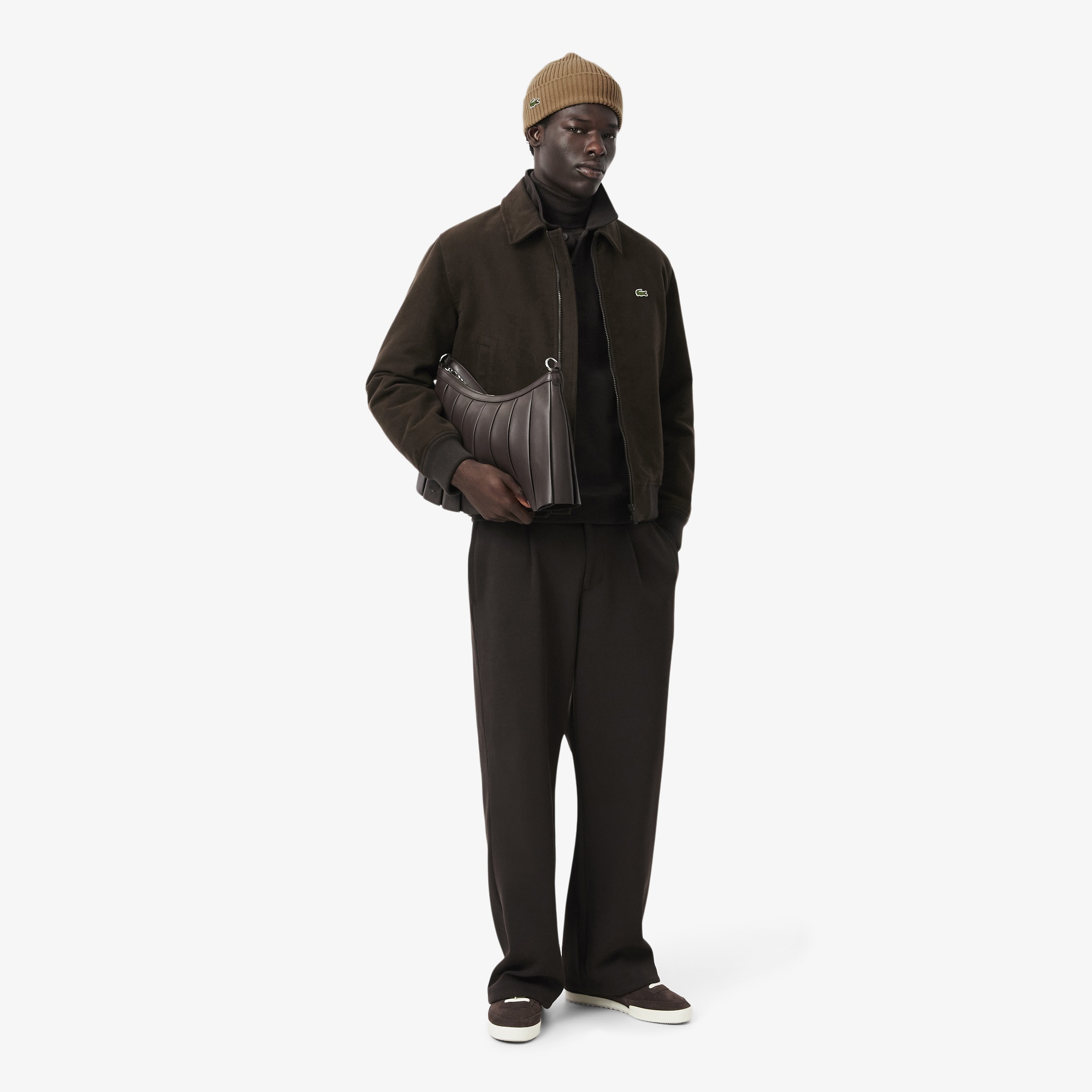 Unisex Yün Açık Kahverengi Bere