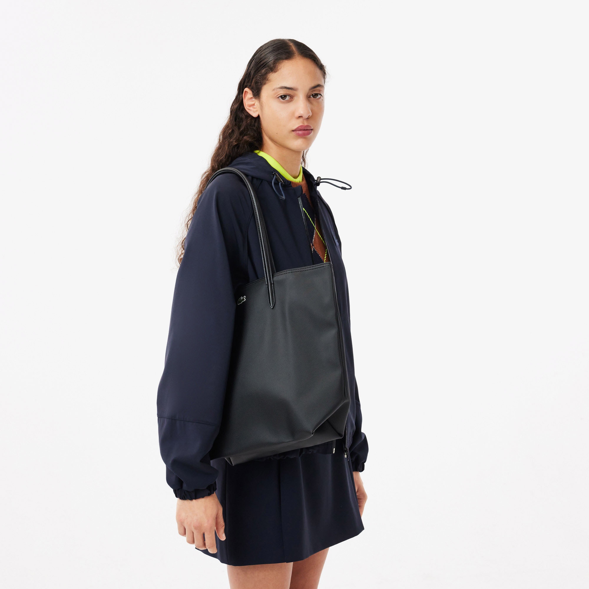 L.12.12 Kadın Siyah Omuz Çantası