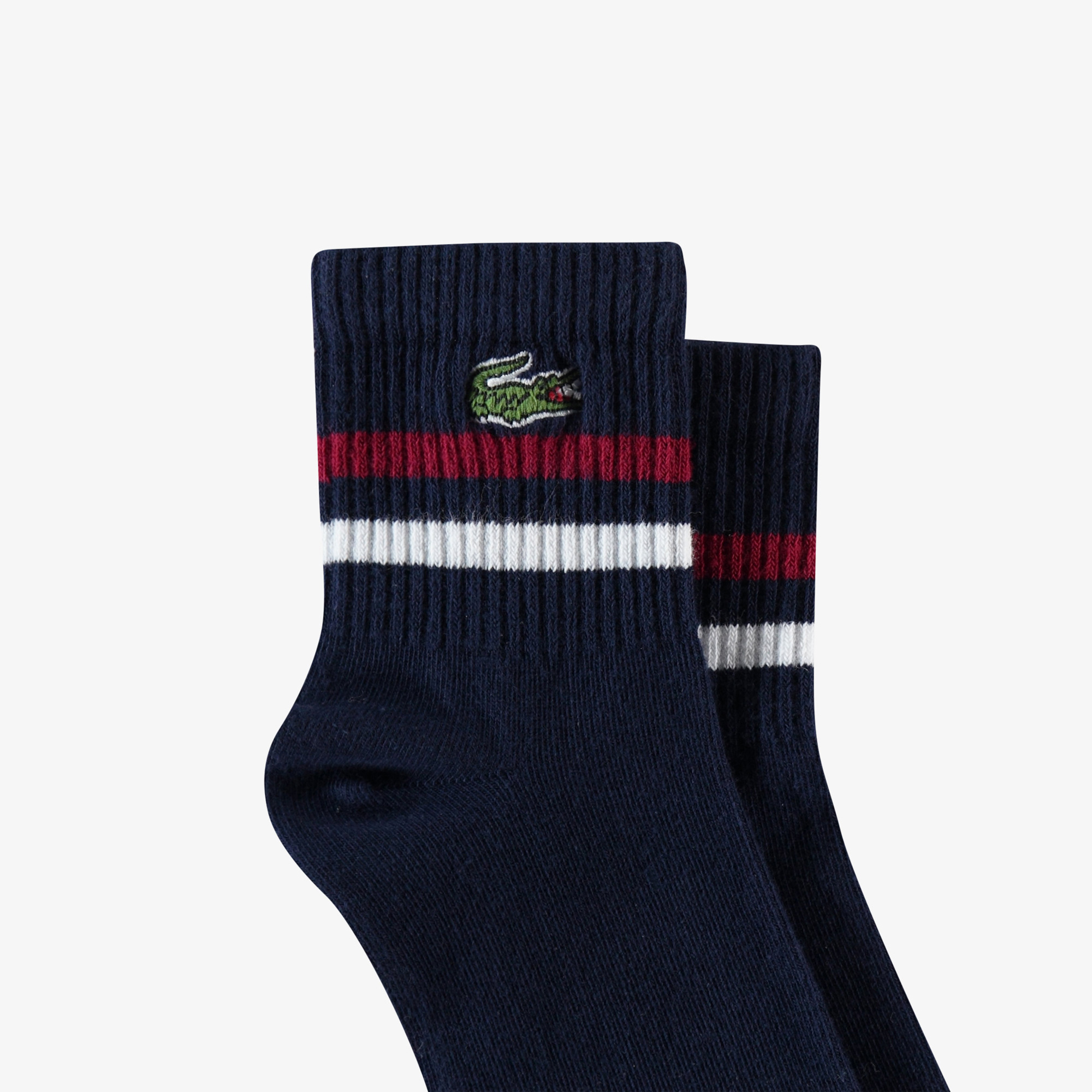 Lacoste Erkek Çizgili Lacivert Çorap görsel 2
