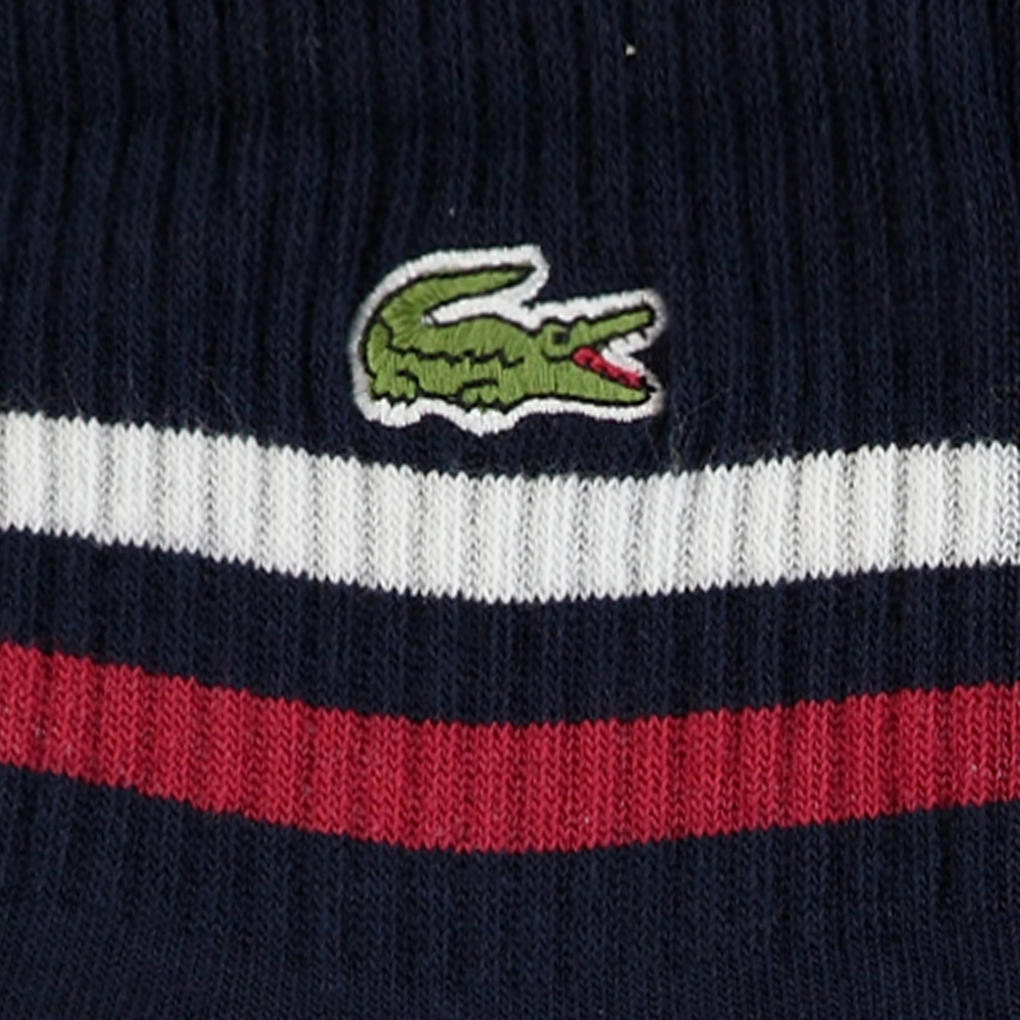 Lacoste Erkek Çizgili Lacivert Çorap görsel 3