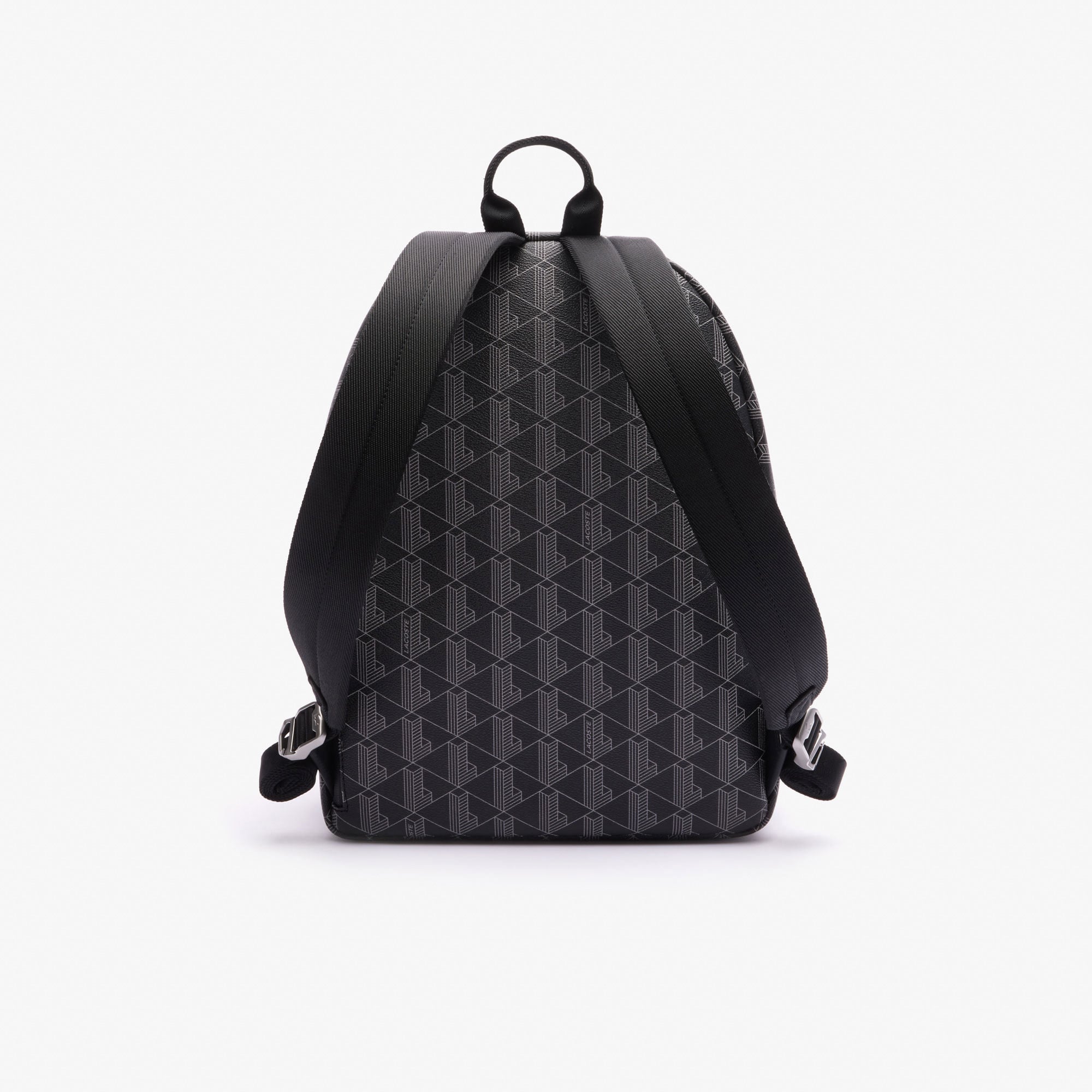 Lacoste The Blend Erkek Monogram Siyah Sırt Çantası görsel 5