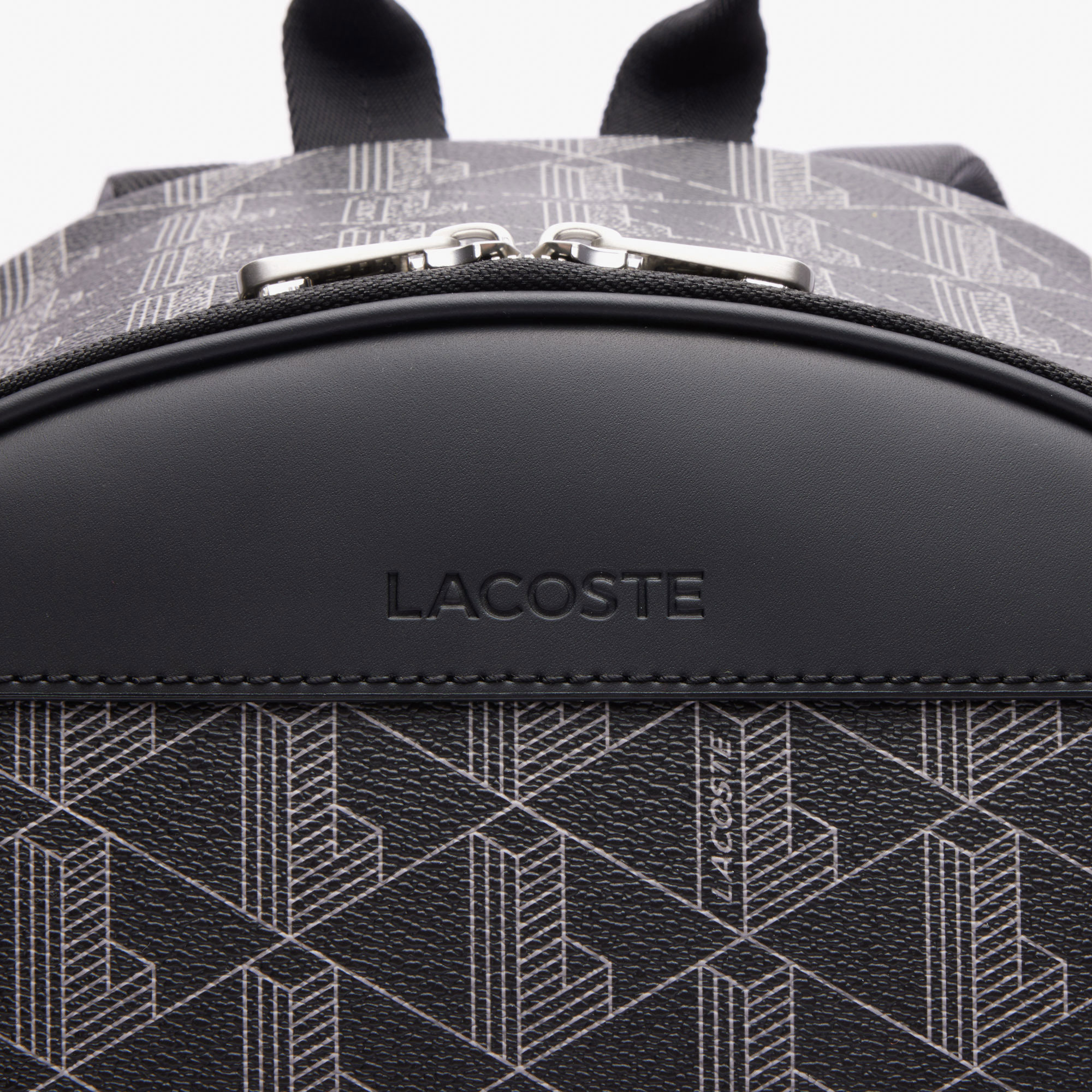 Lacoste The Blend Erkek Monogram Siyah Sırt Çantası görsel 8